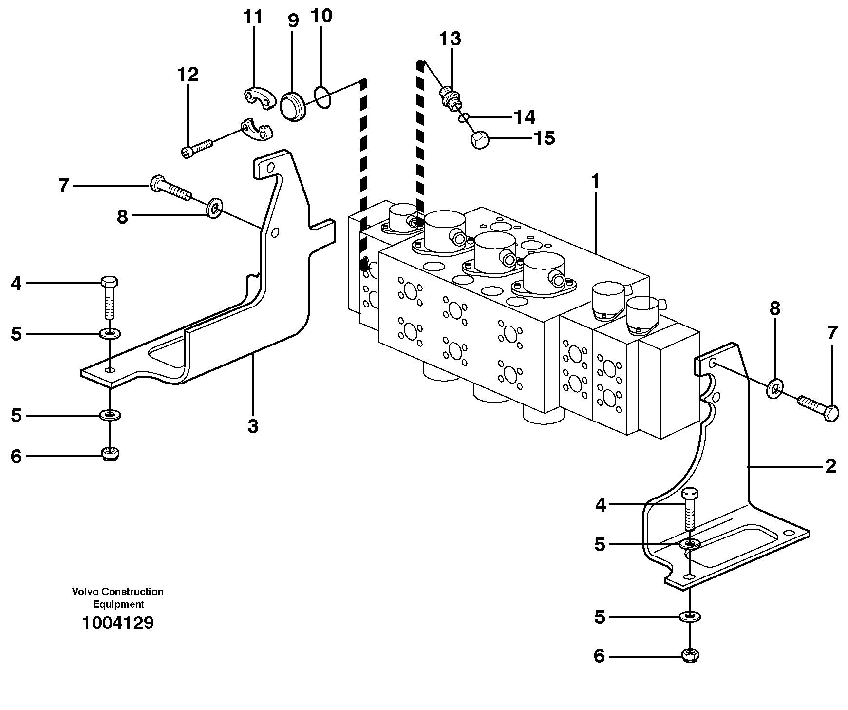 Схема запчастей Volvo EW180B - 17900 Main valve assembly with fitting parts EW180B