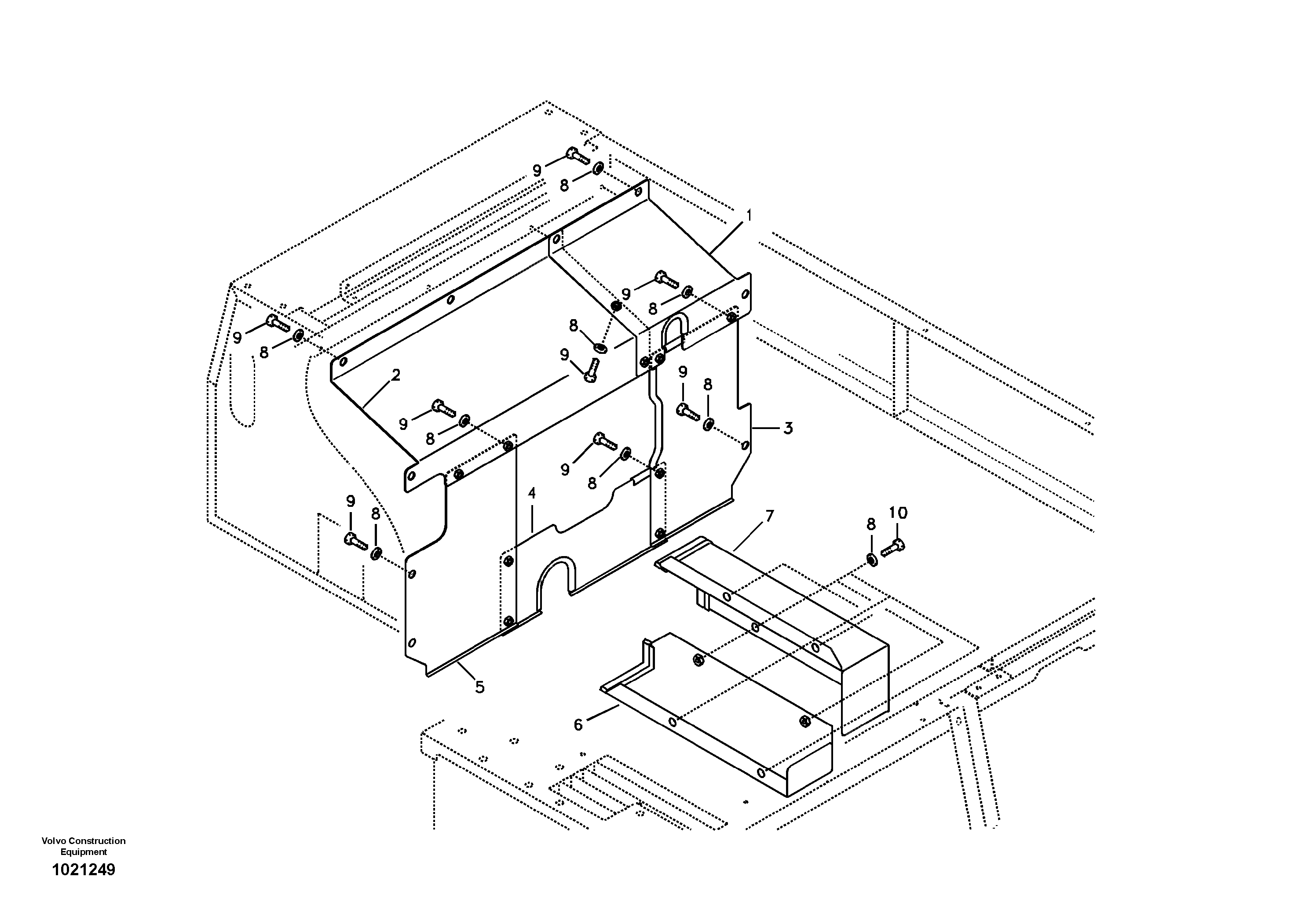 Схема запчастей Volvo EC330B - 15406 Cover, main pump EC330B SER NO INT 10713- EU&NA 80001-