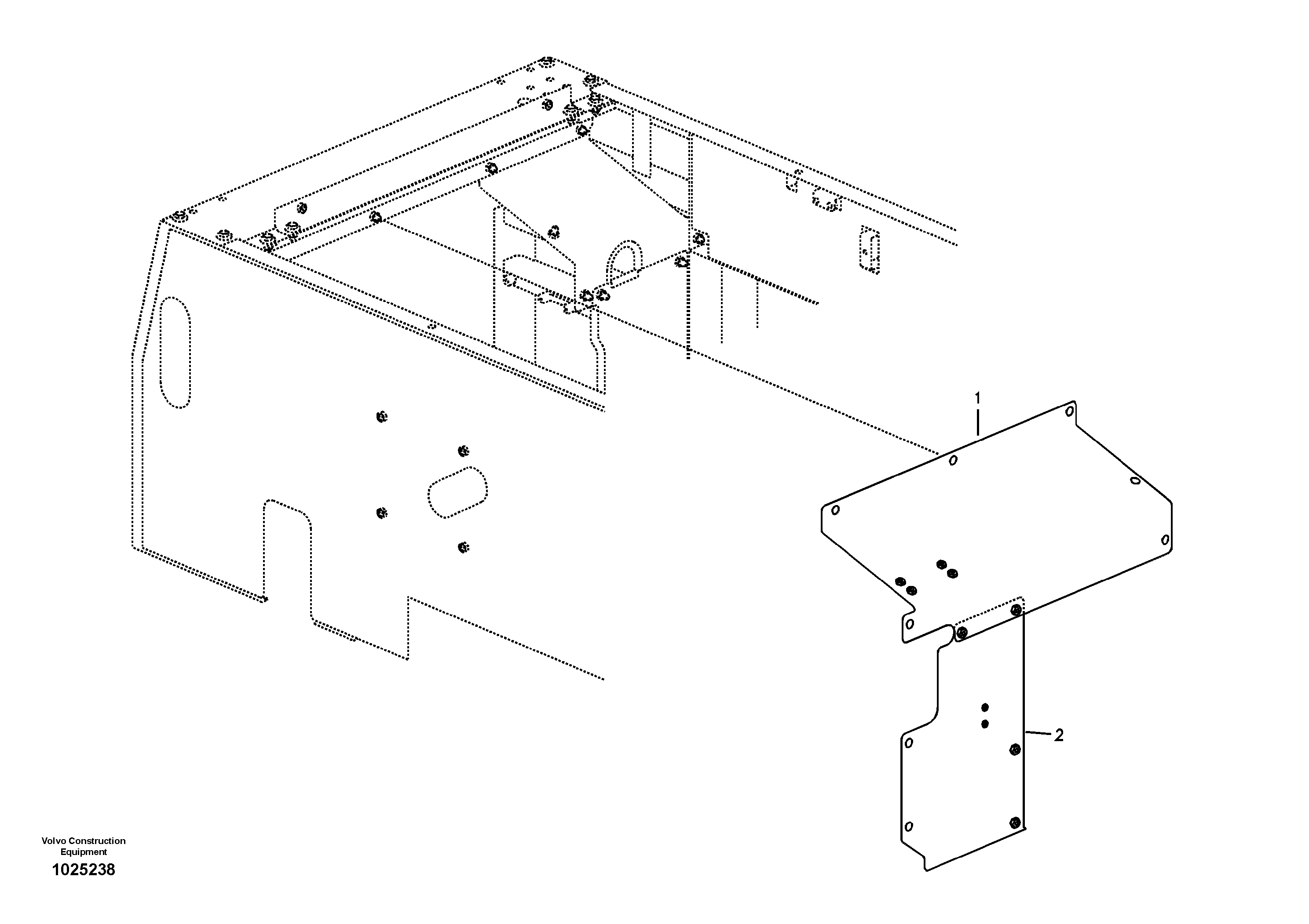 Схема запчастей Volvo EC330B - 24403 Cover, main pump EC330B SER NO INT 10713- EU&NA 80001-