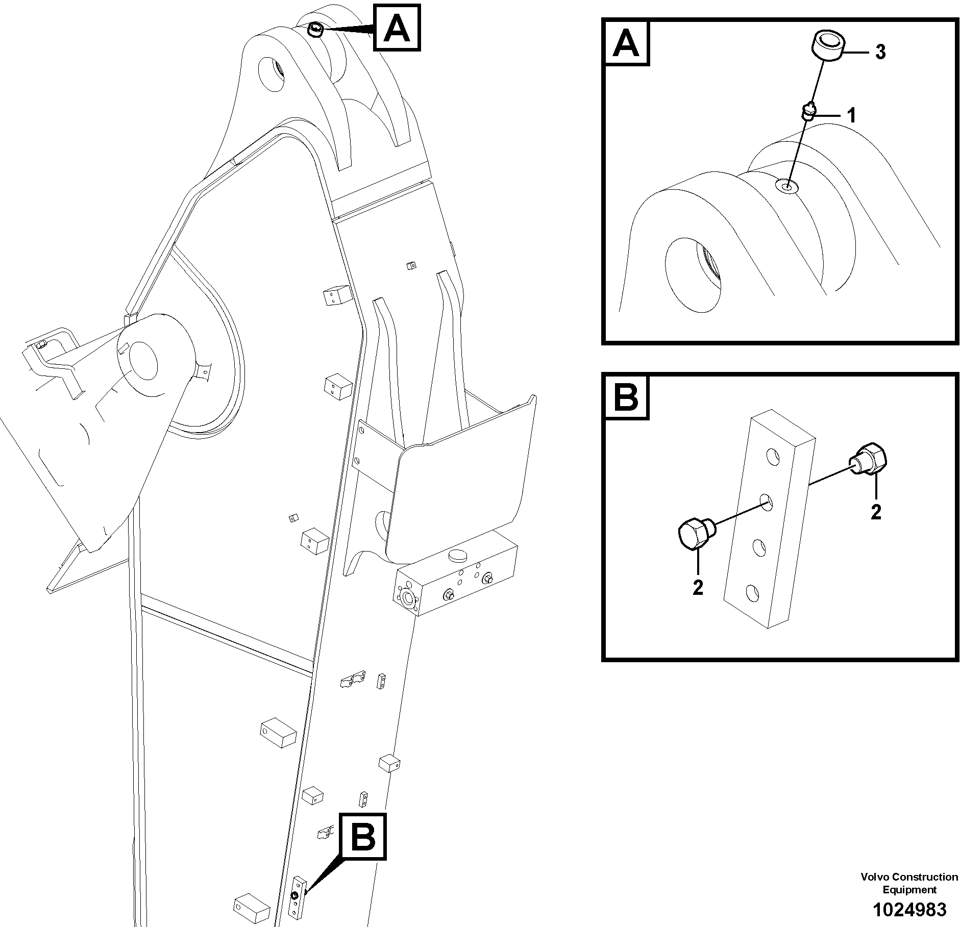 Схема запчастей Volvo EC330B - 25191 Grease piping EC330B SER NO INT 10713- EU&NA 80001-
