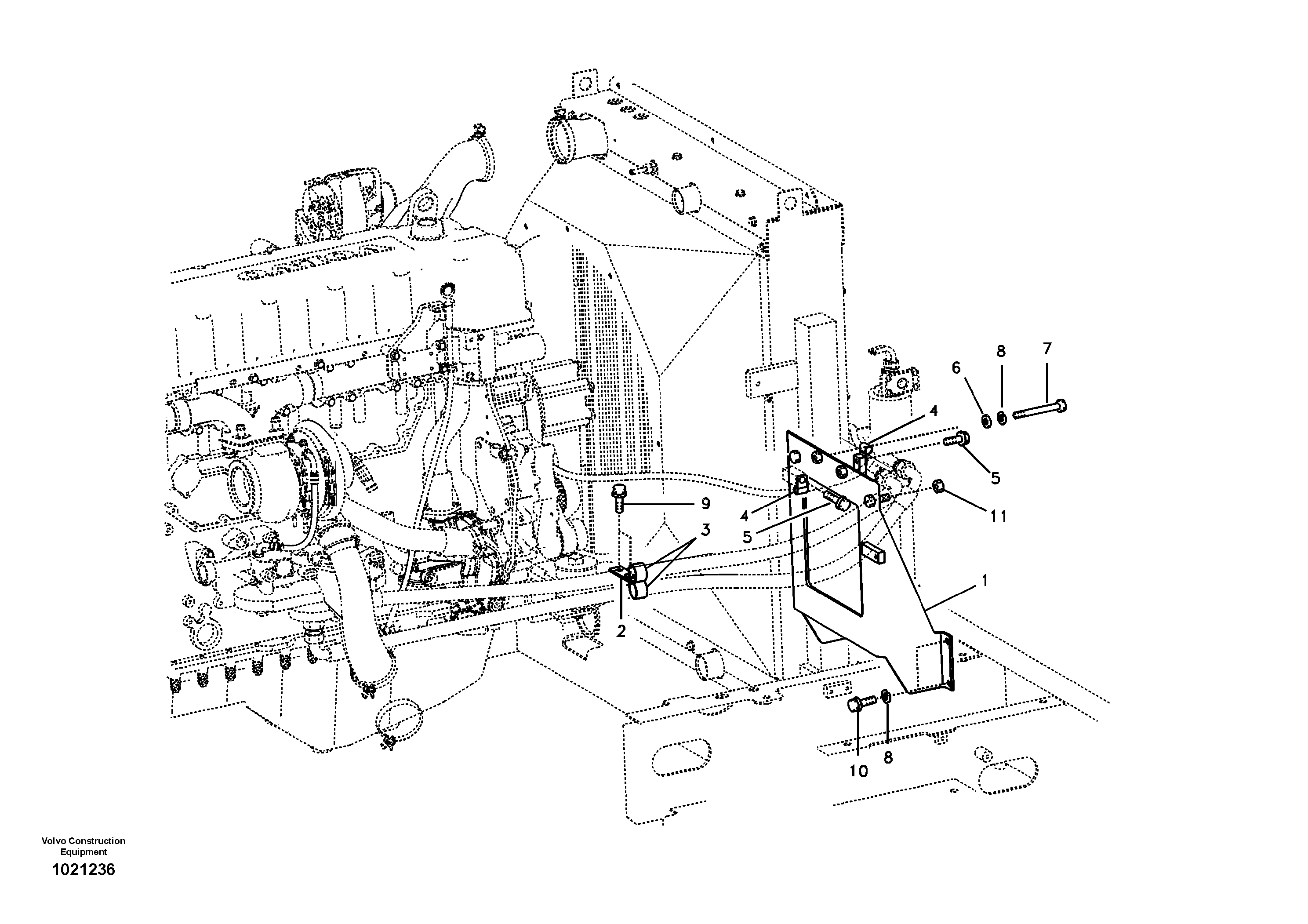 Схема запчастей Volvo EC330B - 20157 Oil filter with fitting parts EC330B SER NO INT 10713- EU&NA 80001-