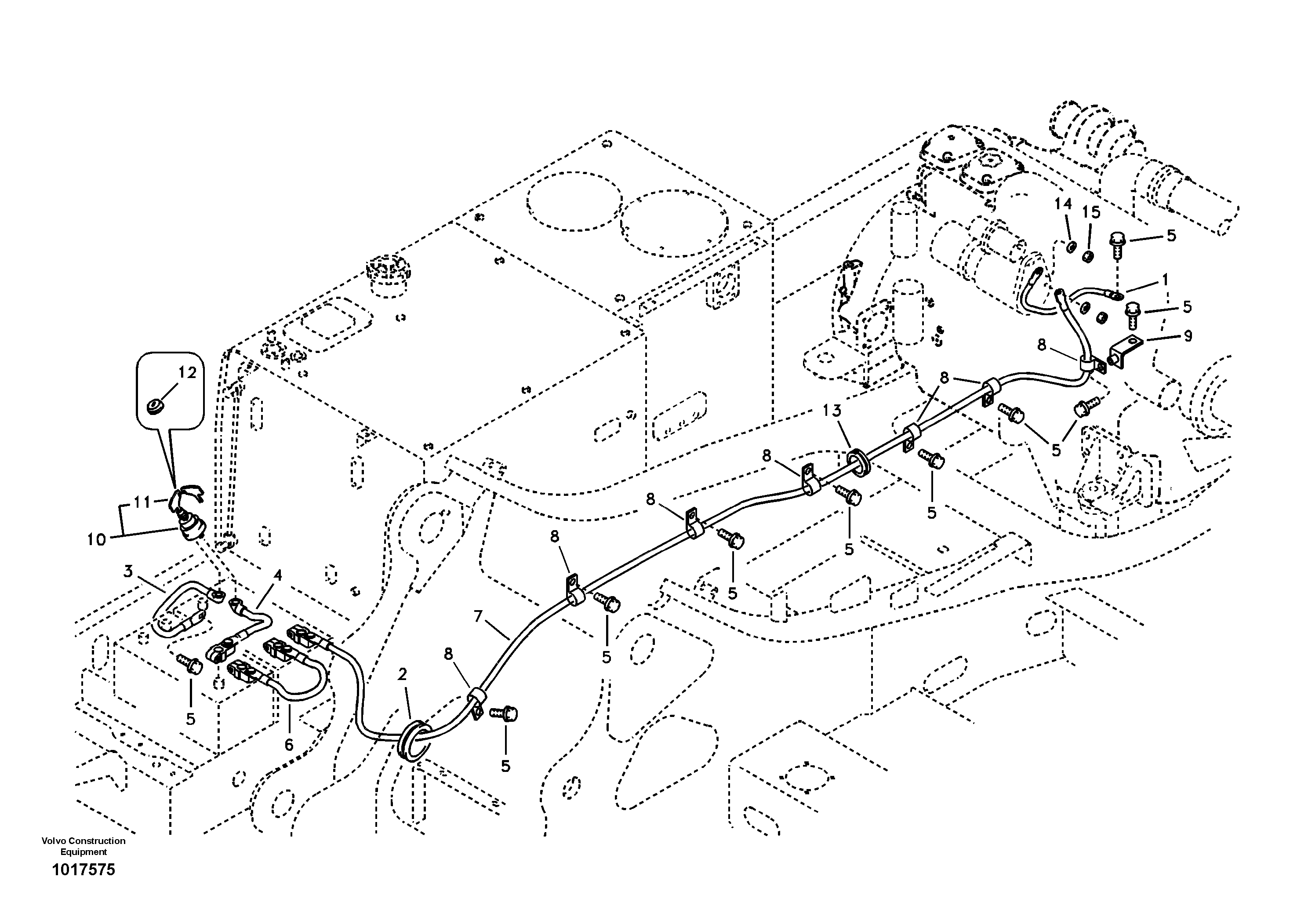 Схема запчастей Volvo EC330B - 38813 Cables, battery EC330B