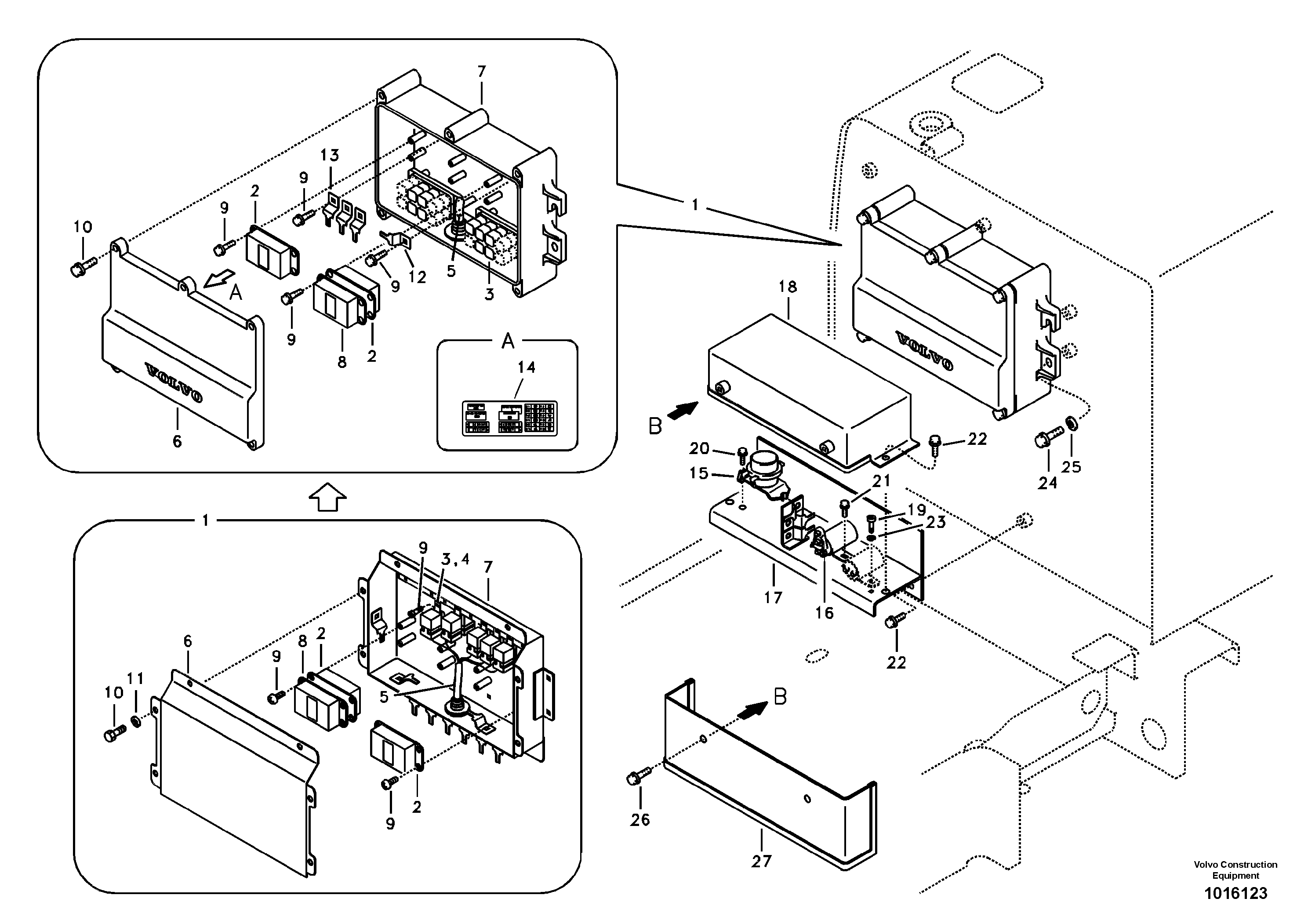Схема запчастей Volvo EC330B - 83993 Electrical relay EC330B