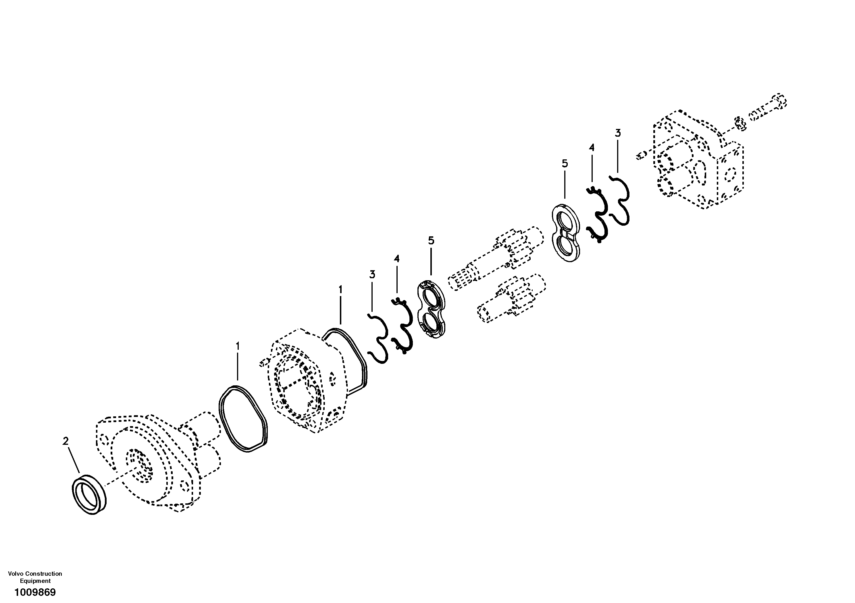 Схема запчастей Volvo EC330B - 18315 Гидронасос (шестеренчатый) EC330B