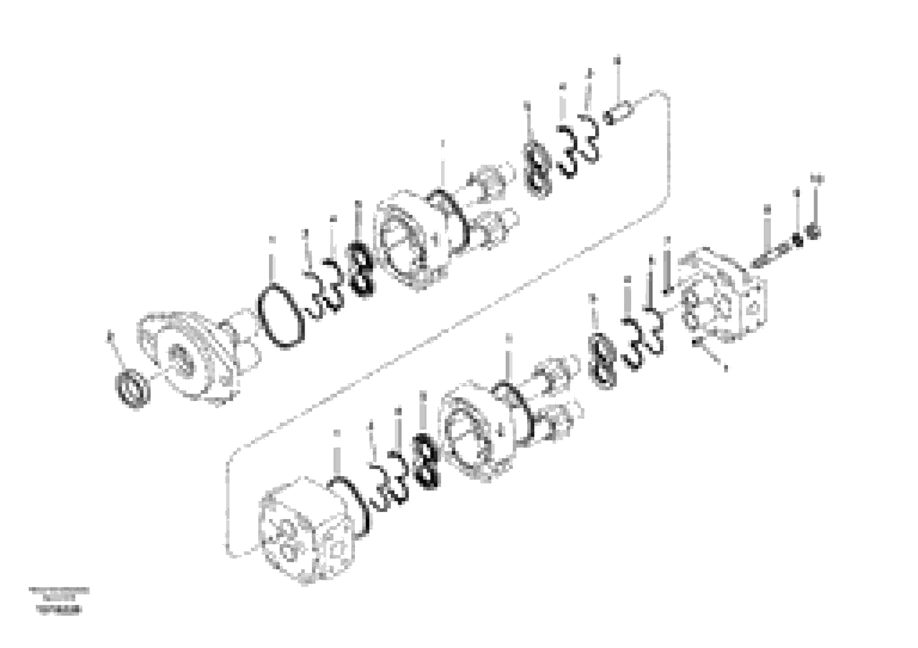 Схема запчастей Volvo EC330B - 44607 Гидронасос (шестеренчатый) EC330B