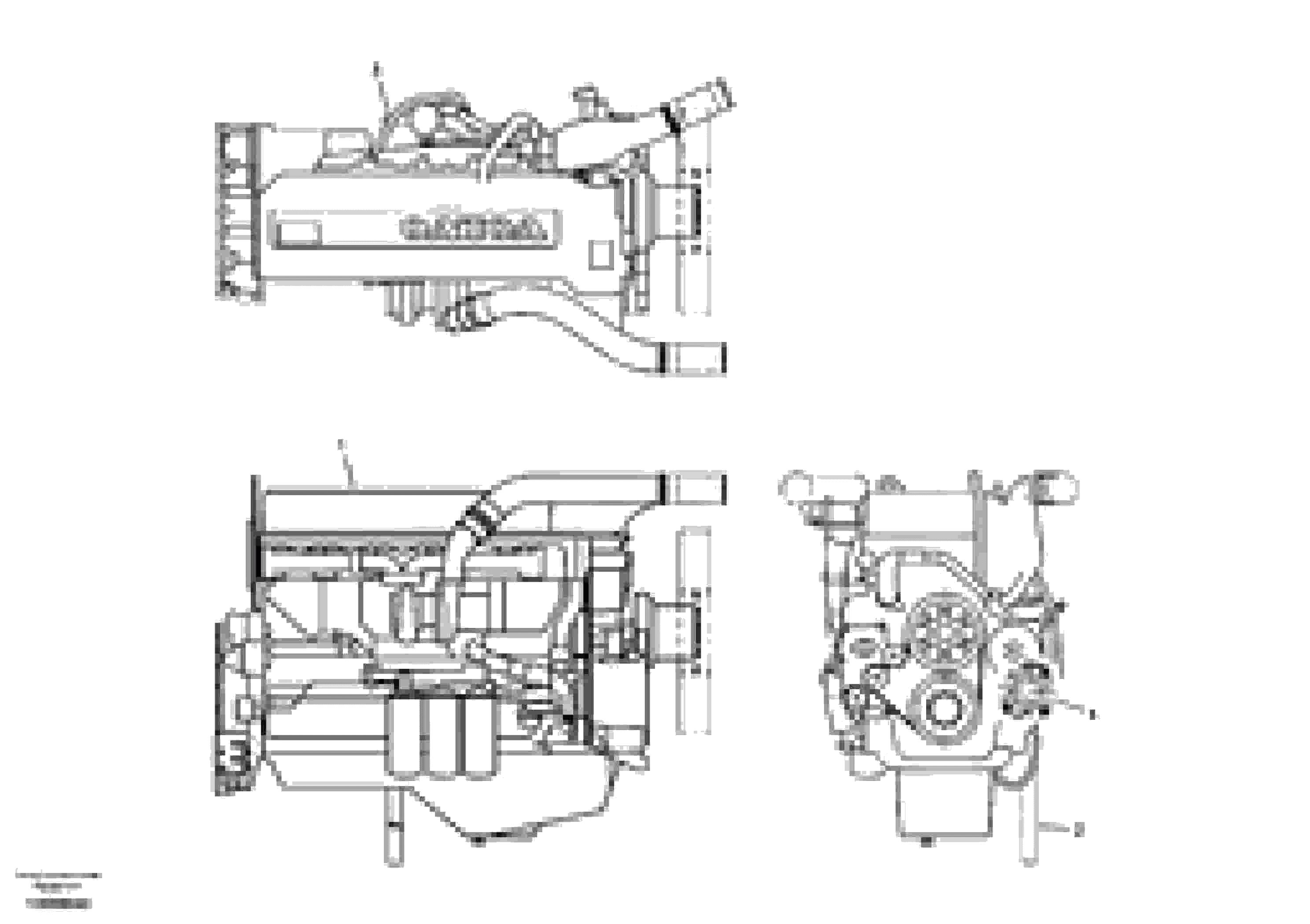 Схема запчастей Volvo EC330B - 7168 Двигатель в сборе EC330B