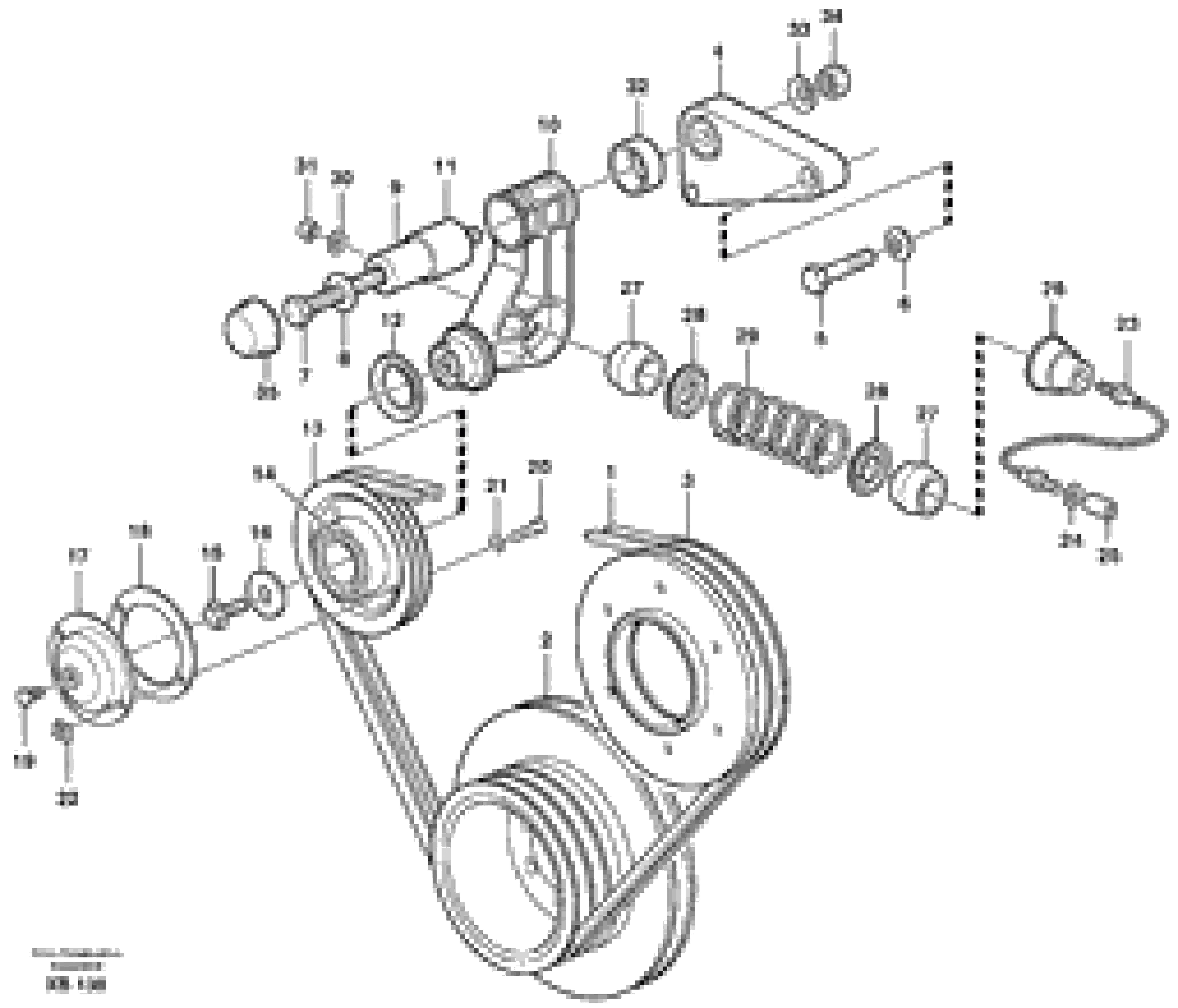 Схема запчастей Volvo EC330B - 61816 Belt transmission EC330B