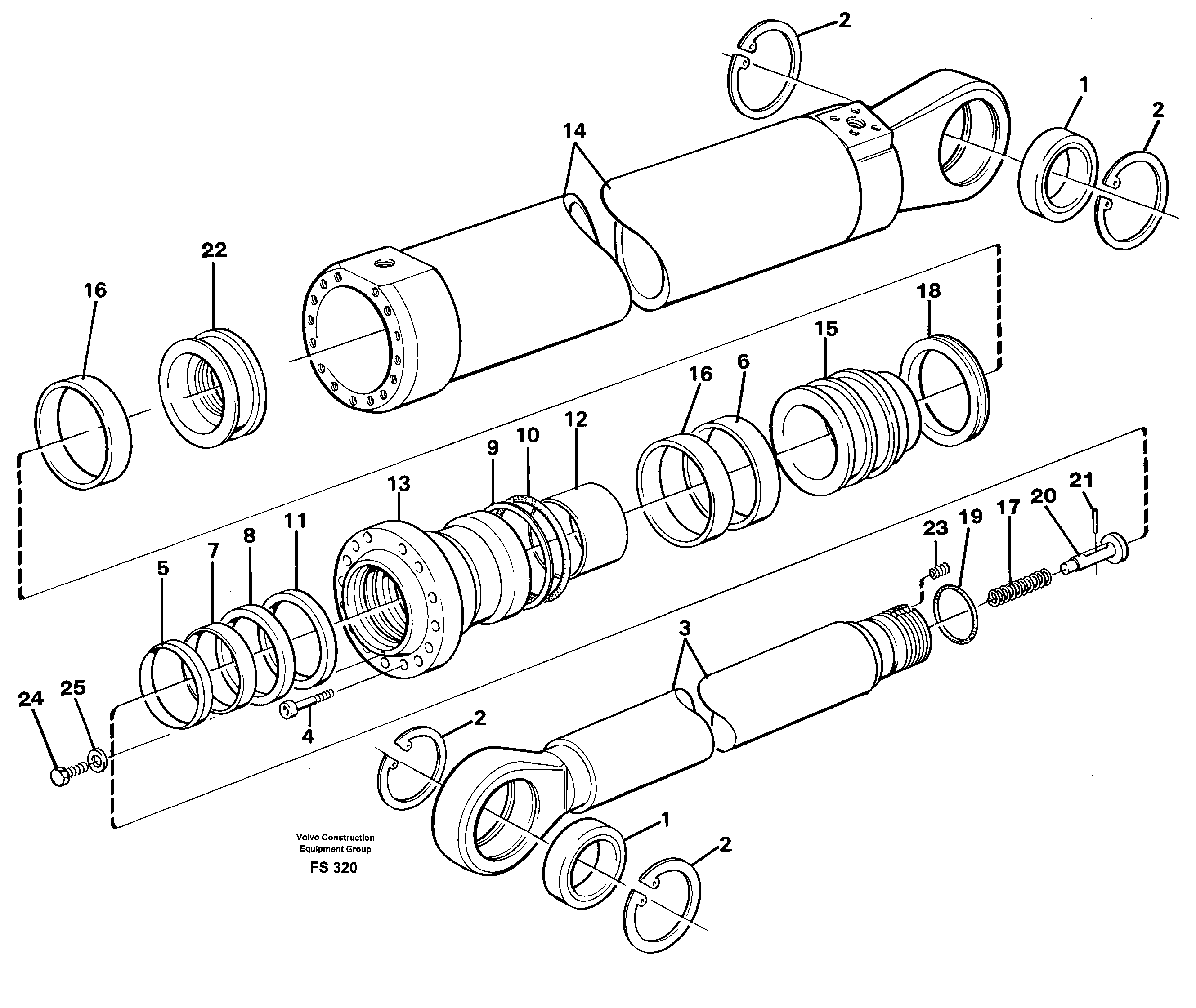Схема запчастей Volvo EC420 - 50801 Dipper arm cylinder EC420 ?KERMAN ?KERMAN EC420 SER NO - 1550