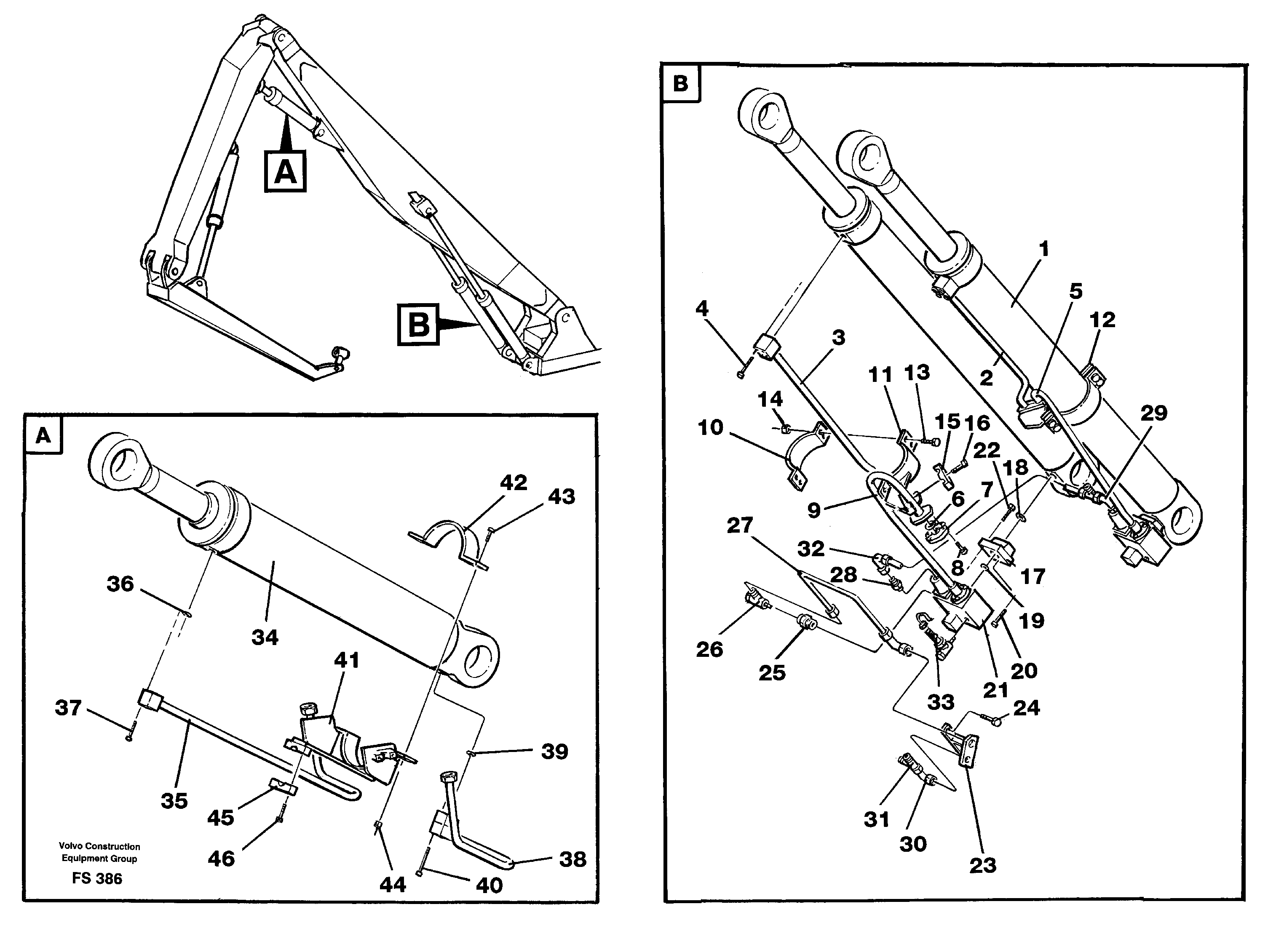 Схема запчастей Volvo EC420 - 1009 Hand. equip. three-piecesboom 7.0 m/dipper 4.37 m/jib 3.25 m EC420 ?KERMAN ?KERMAN EC420 SER NO - 1550