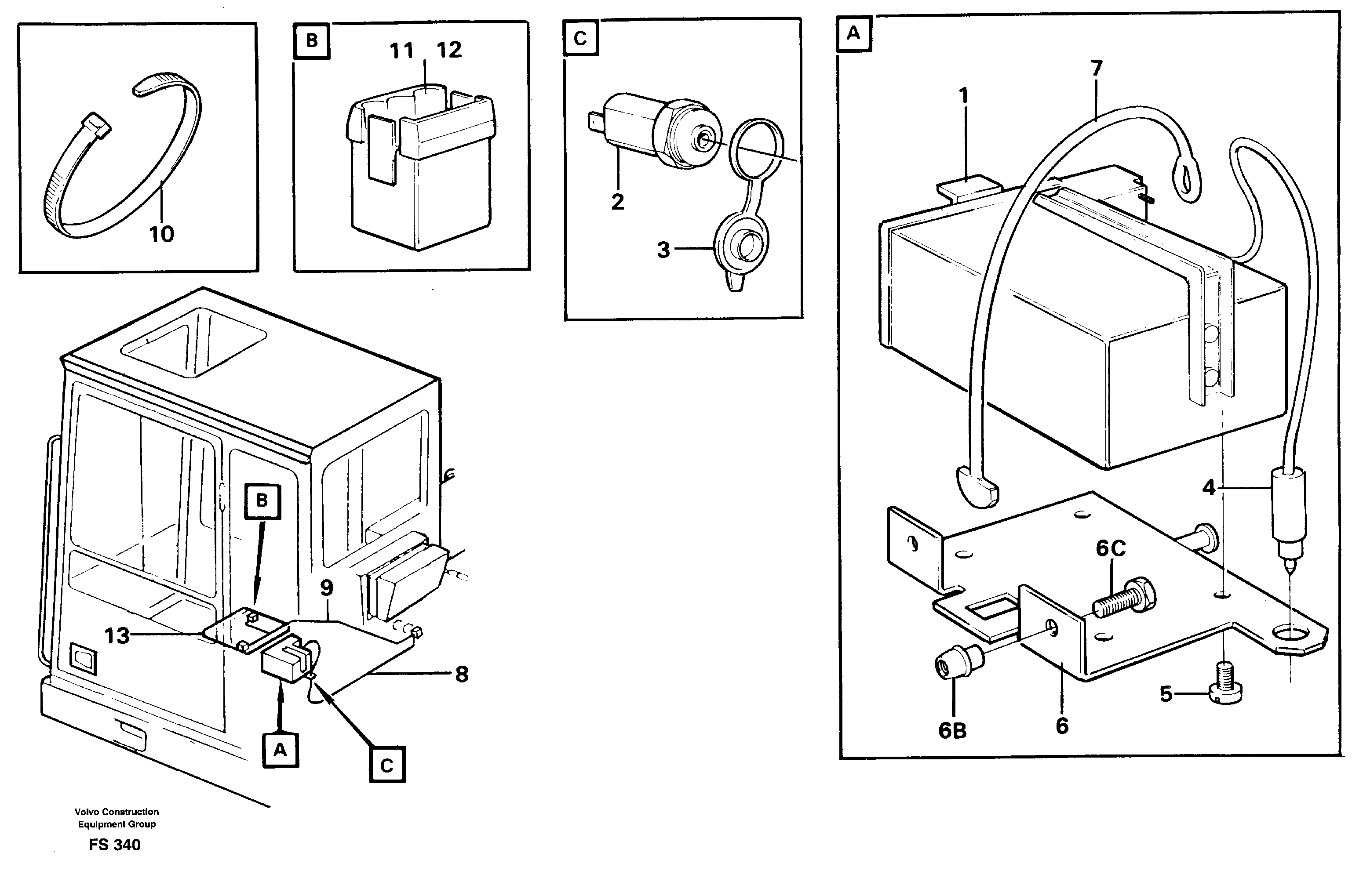 Схема запчастей Volvo EC420 - 104787 Lunch box heater EC420 ?KERMAN ?KERMAN EC420 SER NO - 1550