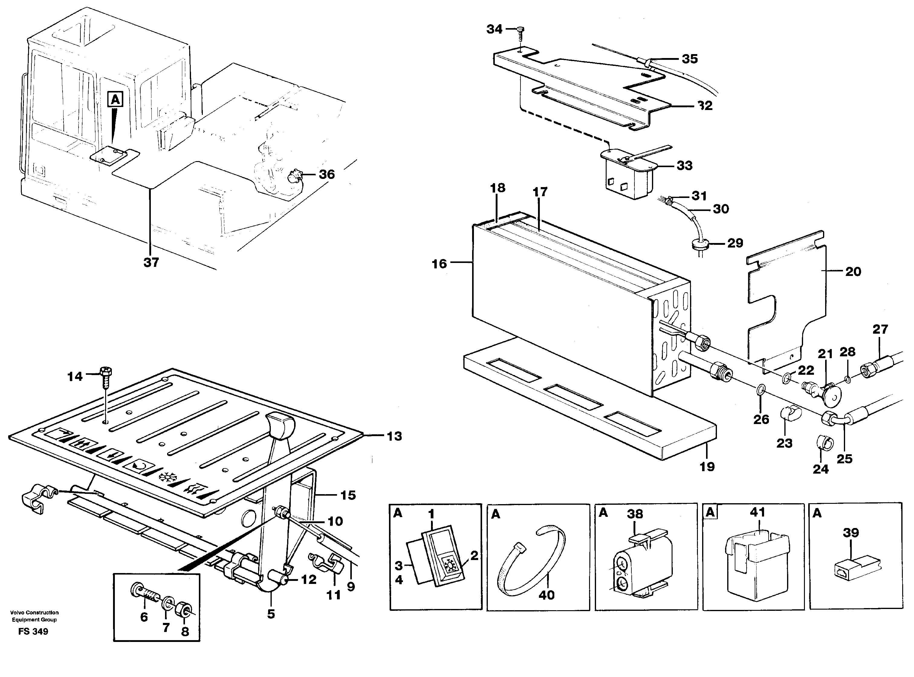 Схема запчастей Volvo EC420 - 48736 Air conditioning EC420 ?KERMAN ?KERMAN EC420 SER NO - 1550