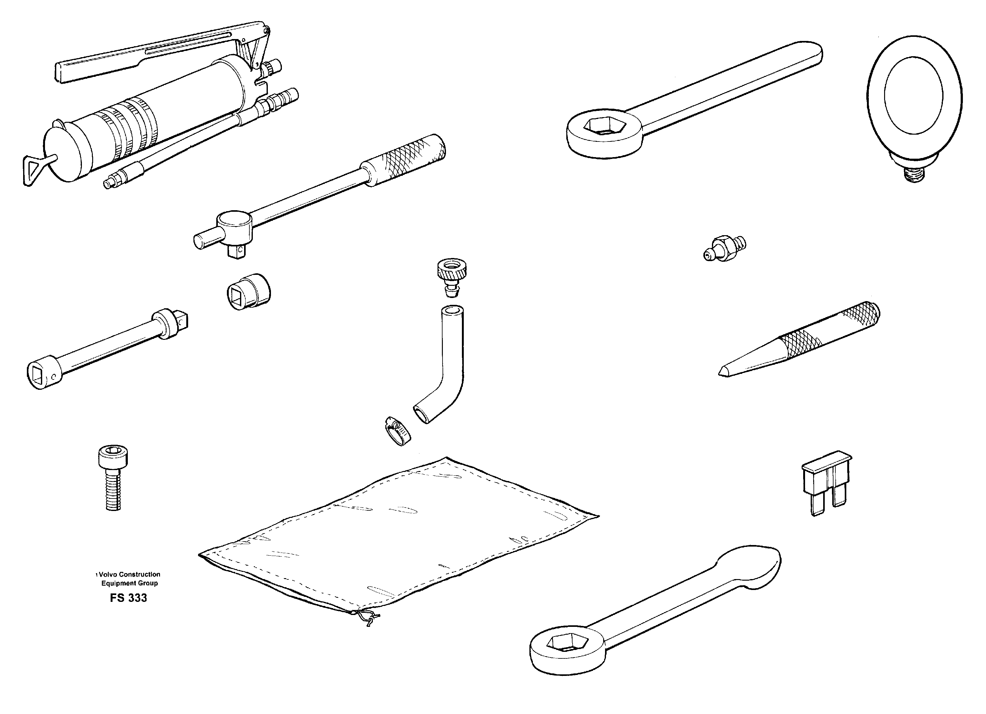 Схема запчастей Volvo EC420 - 49926 Инструменты для ремонта EC420 ?KERMAN ?KERMAN EC420 SER NO - 1550