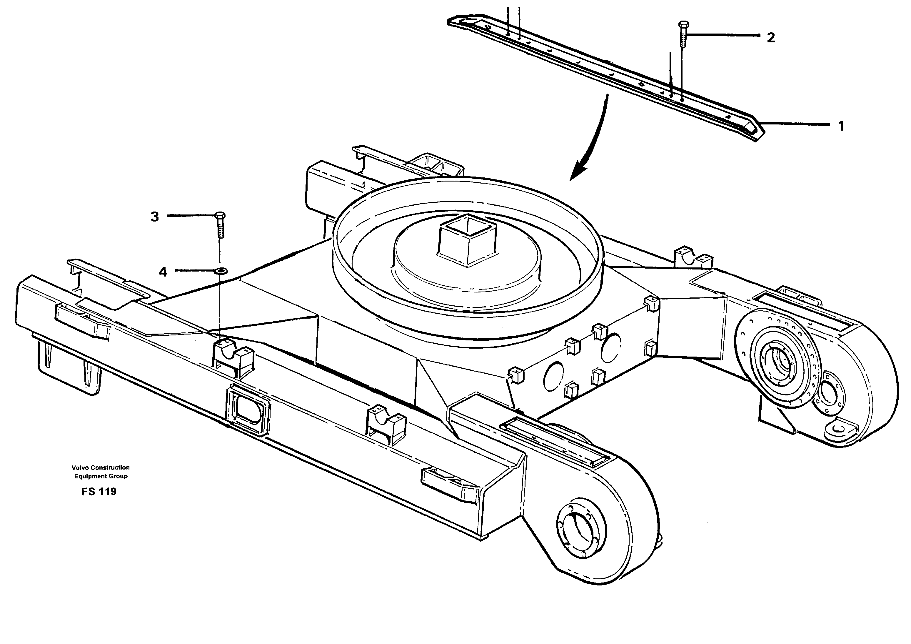 Схема запчастей Volvo EC420 - 49573 Skid rails EC420 ?KERMAN ?KERMAN EC420 SER NO - 1550