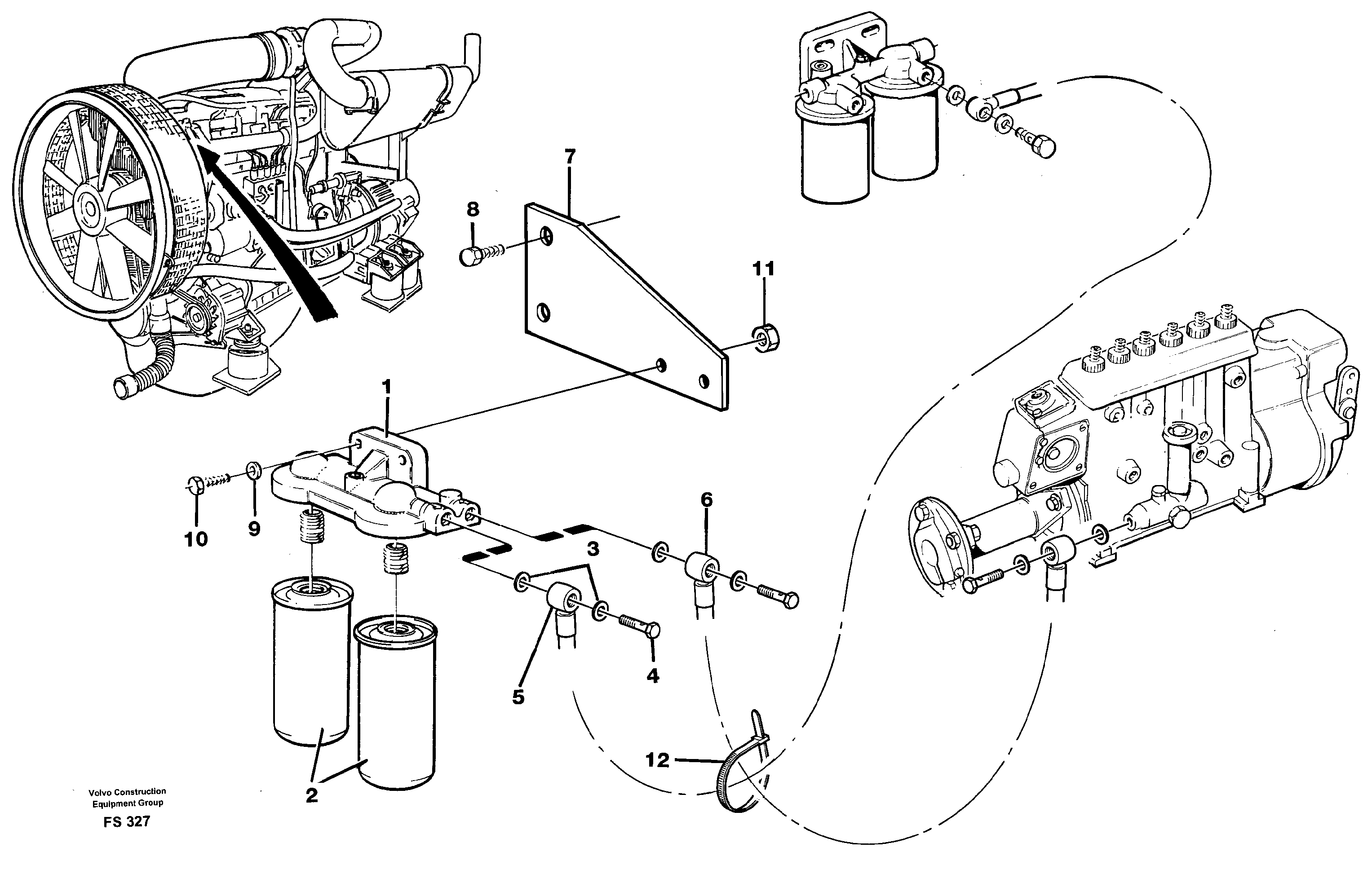 Схема запчастей Volvo EC420 - 51180 Extra fuel filter EC420 ?KERMAN ?KERMAN EC420 SER NO - 1550