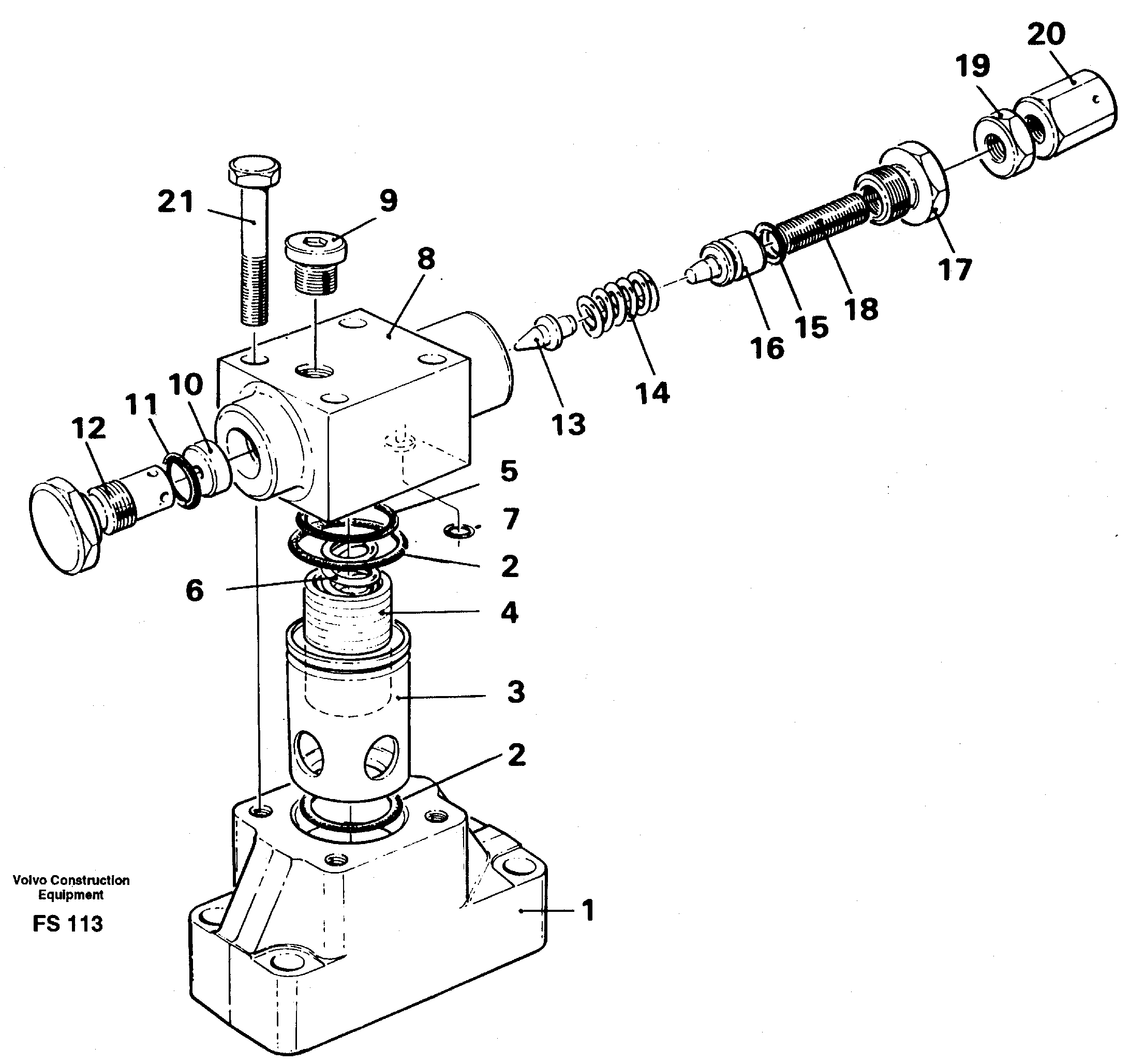 Схема запчастей Volvo EC420 - 61866 Magnet equipment Ohio, pressure limiting valve EC420 ?KERMAN ?KERMAN EC420 SER NO - 1550