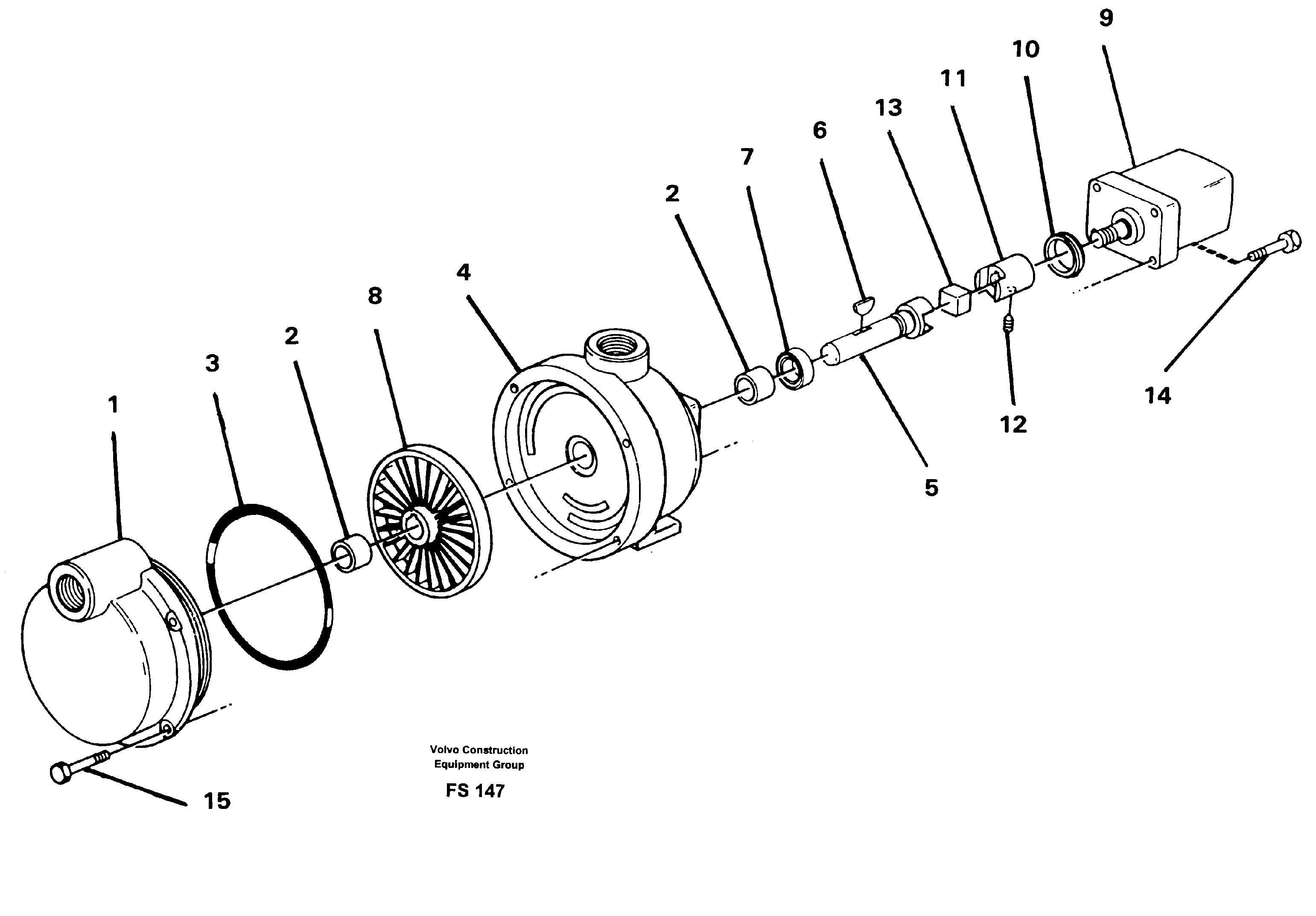 Схема запчастей Volvo EC420 - 49603 Fuel pump EC420 ?KERMAN ?KERMAN EC420 SER NO - 1550