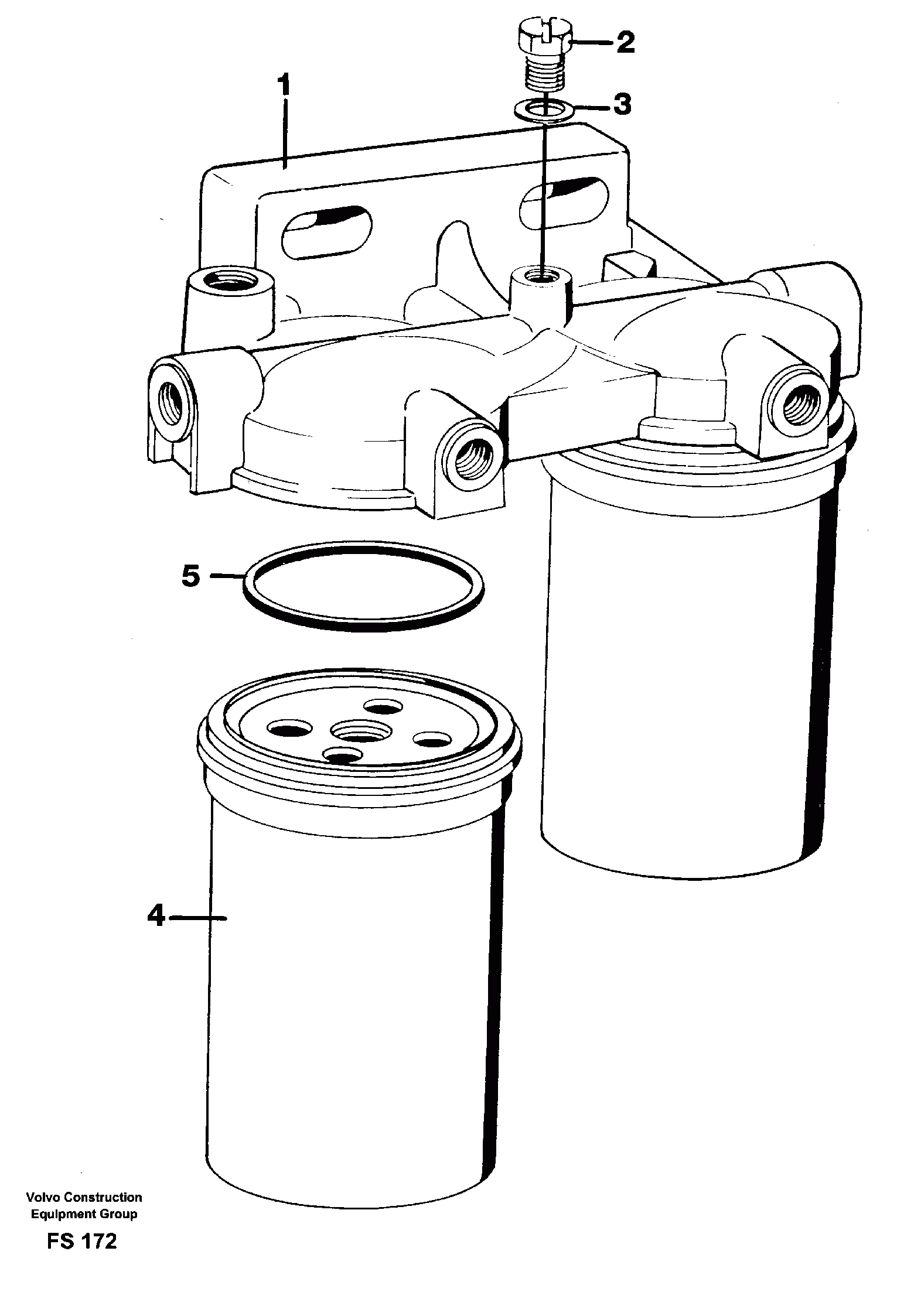 Схема запчастей Volvo EC420 - 51842 Фильтр топливный EC420 ?KERMAN ?KERMAN EC420 SER NO - 1550