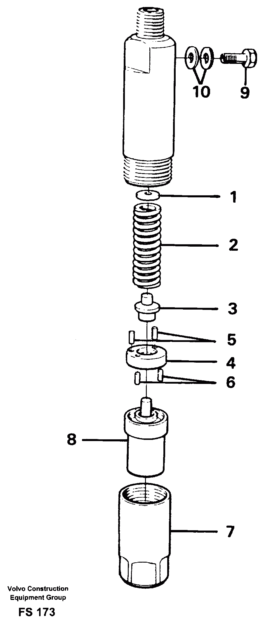 Схема запчастей Volvo EC420 - 65510 Форсунка топливная (инжектор) EC420 ?KERMAN ?KERMAN EC420 SER NO - 1550