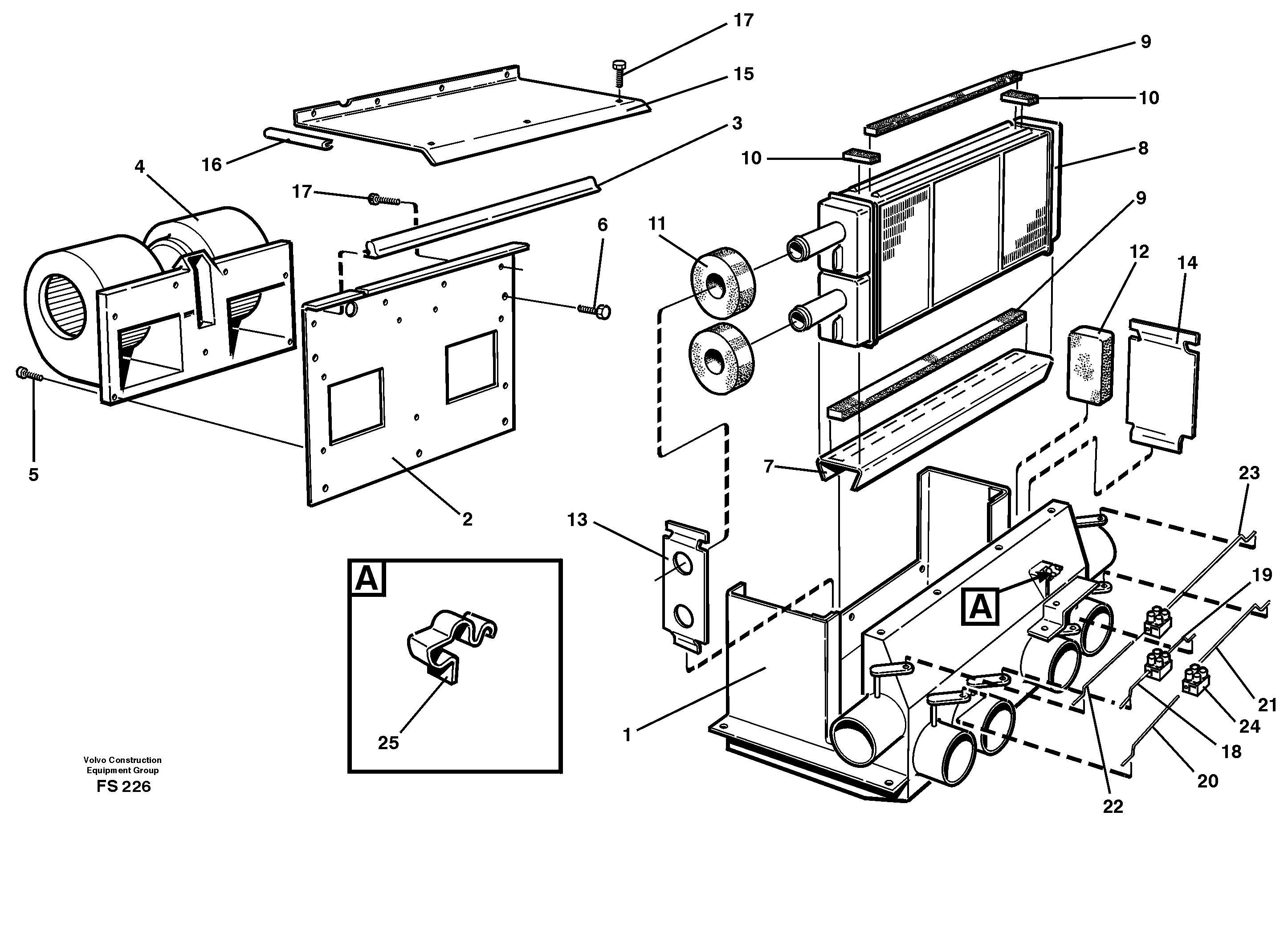 Схема запчастей Volvo EC420 - 50282 Cab heater EC420 ?KERMAN ?KERMAN EC420 SER NO - 1550