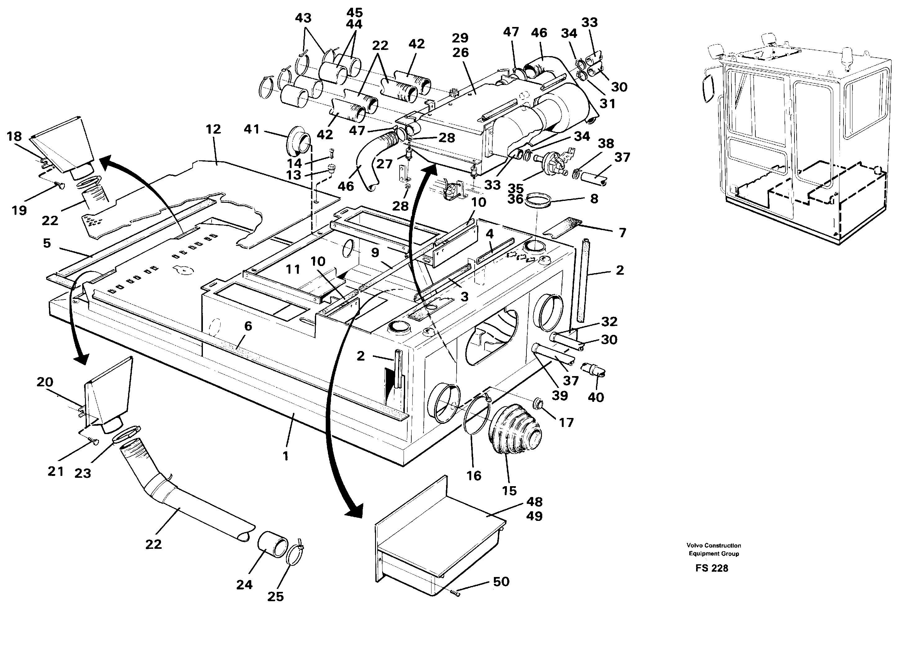 Схема запчастей Volvo EC420 - 78112 Drivers cab and cabin floor EC420 ?KERMAN ?KERMAN EC420 SER NO - 1550