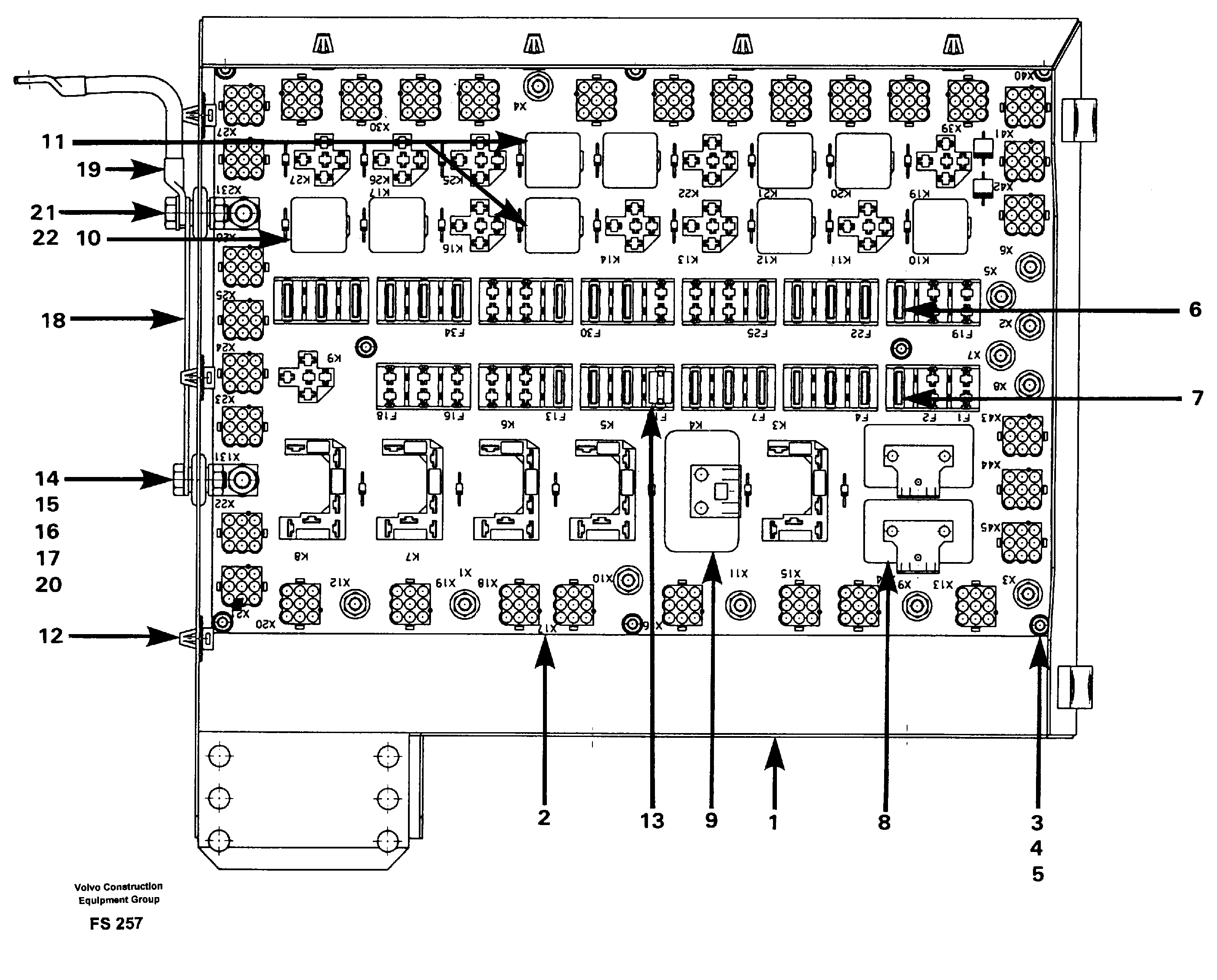 Схема запчастей Volvo EC420 - 103719 Electrical distribution box EC420 ?KERMAN ?KERMAN EC420 SER NO - 1550