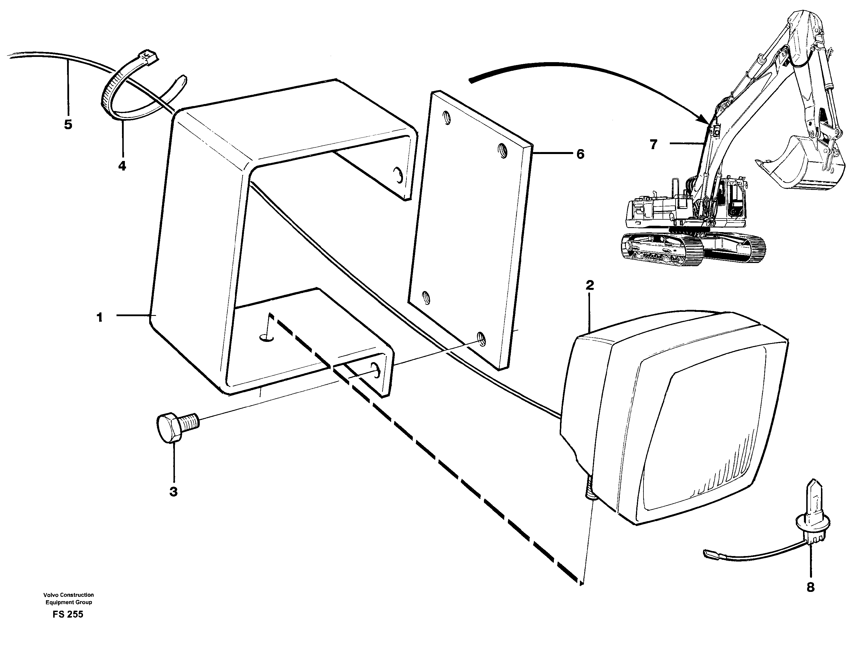 Схема запчастей Volvo EC420 - 51612 Headlamp EC420 ?KERMAN ?KERMAN EC420 SER NO - 1550