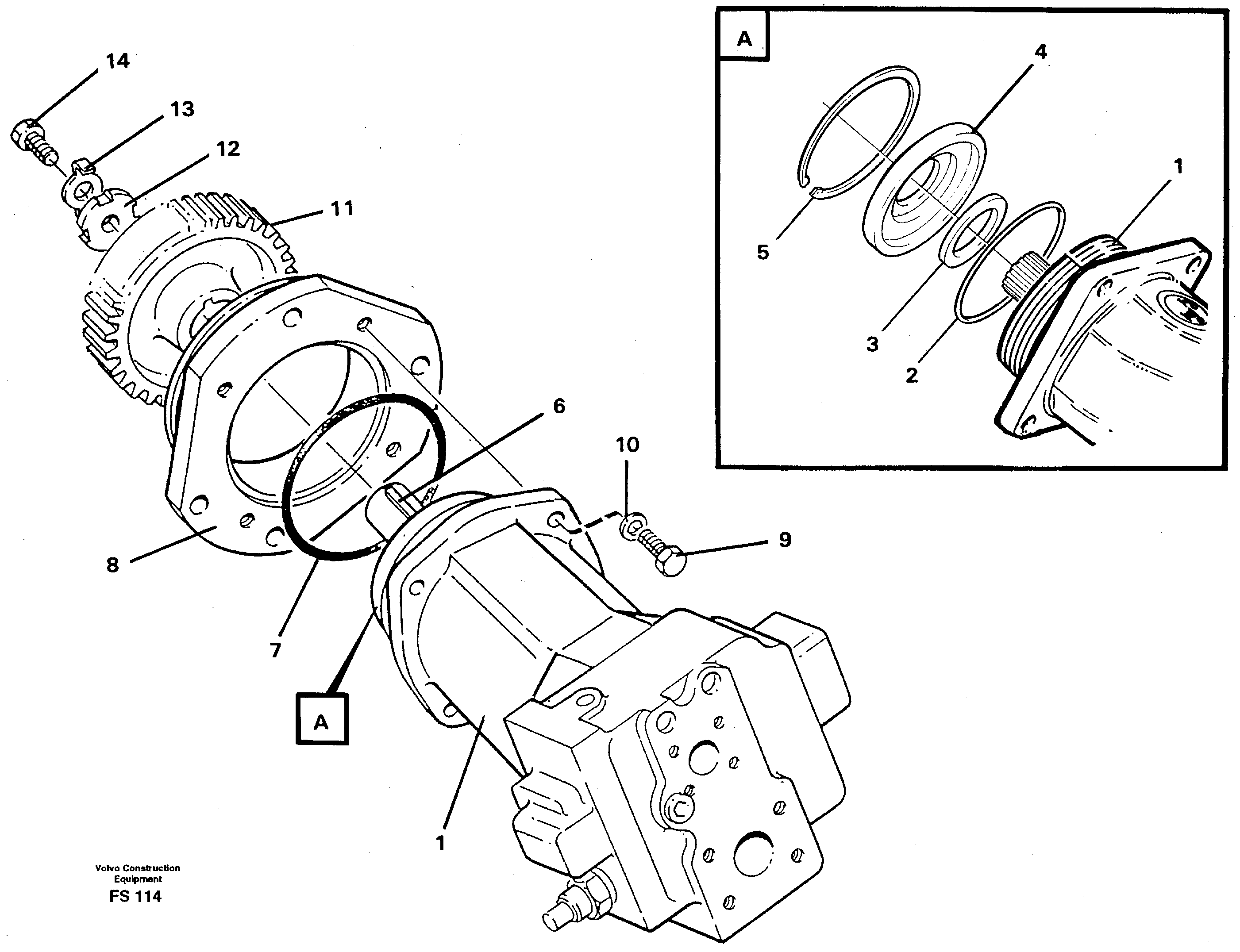 Схема запчастей Volvo EC420 - 50524 Magnet equipment Ohio, hydraulic pump EC420 ?KERMAN ?KERMAN EC420 SER NO - 1550