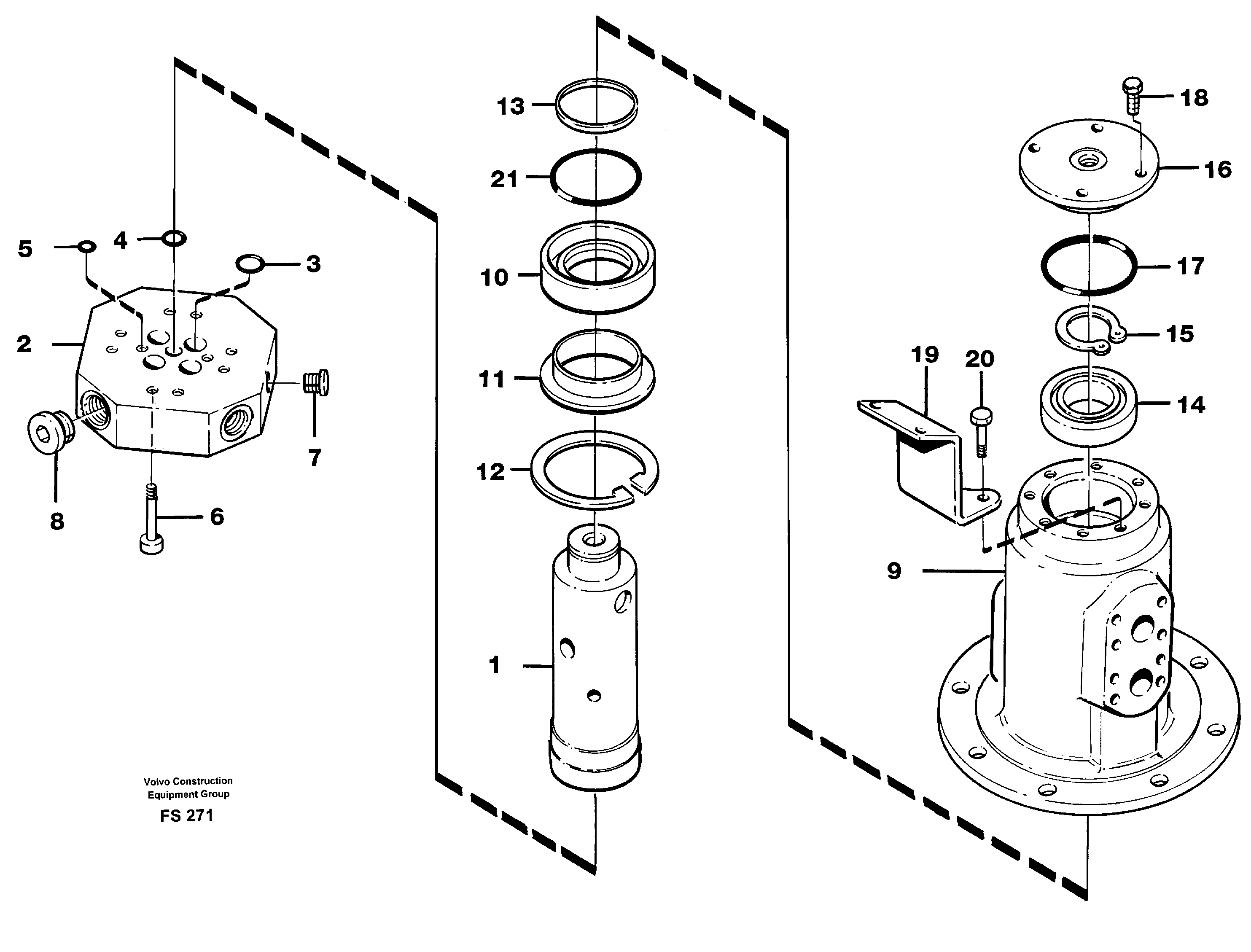 Схема запчастей Volvo EC420 - 51477 Шарнир поворотный EC420 ?KERMAN ?KERMAN EC420 SER NO - 1550
