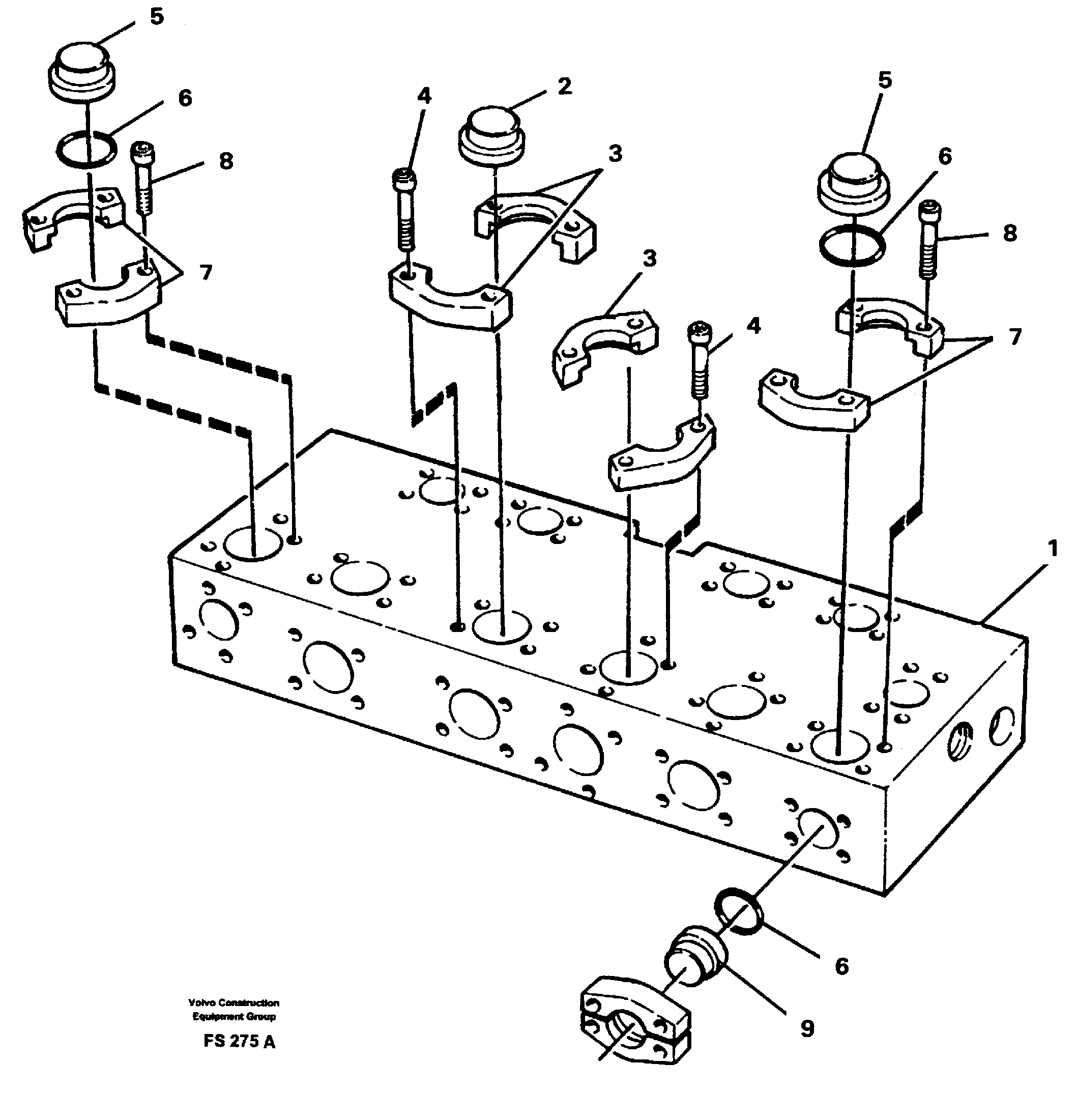 Схема запчастей Volvo EC420 - 52603 Connection board EC420 ?KERMAN ?KERMAN EC420 SER NO - 1550