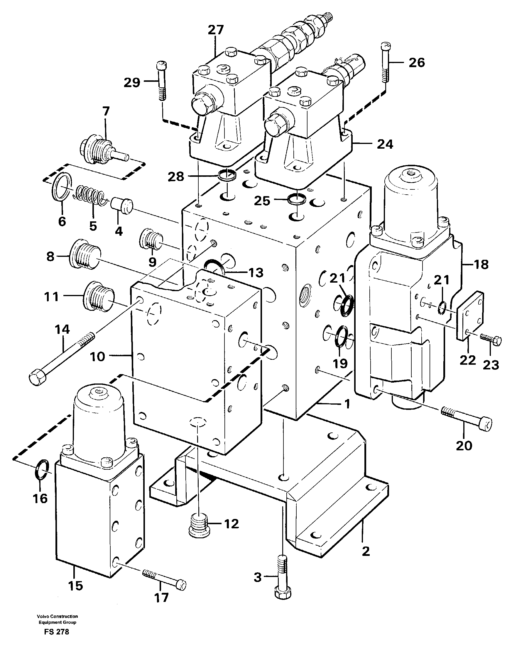 Схема запчастей Volvo EC420 - 52608 Slew valve assembly EC420 ?KERMAN ?KERMAN EC420 SER NO - 1550