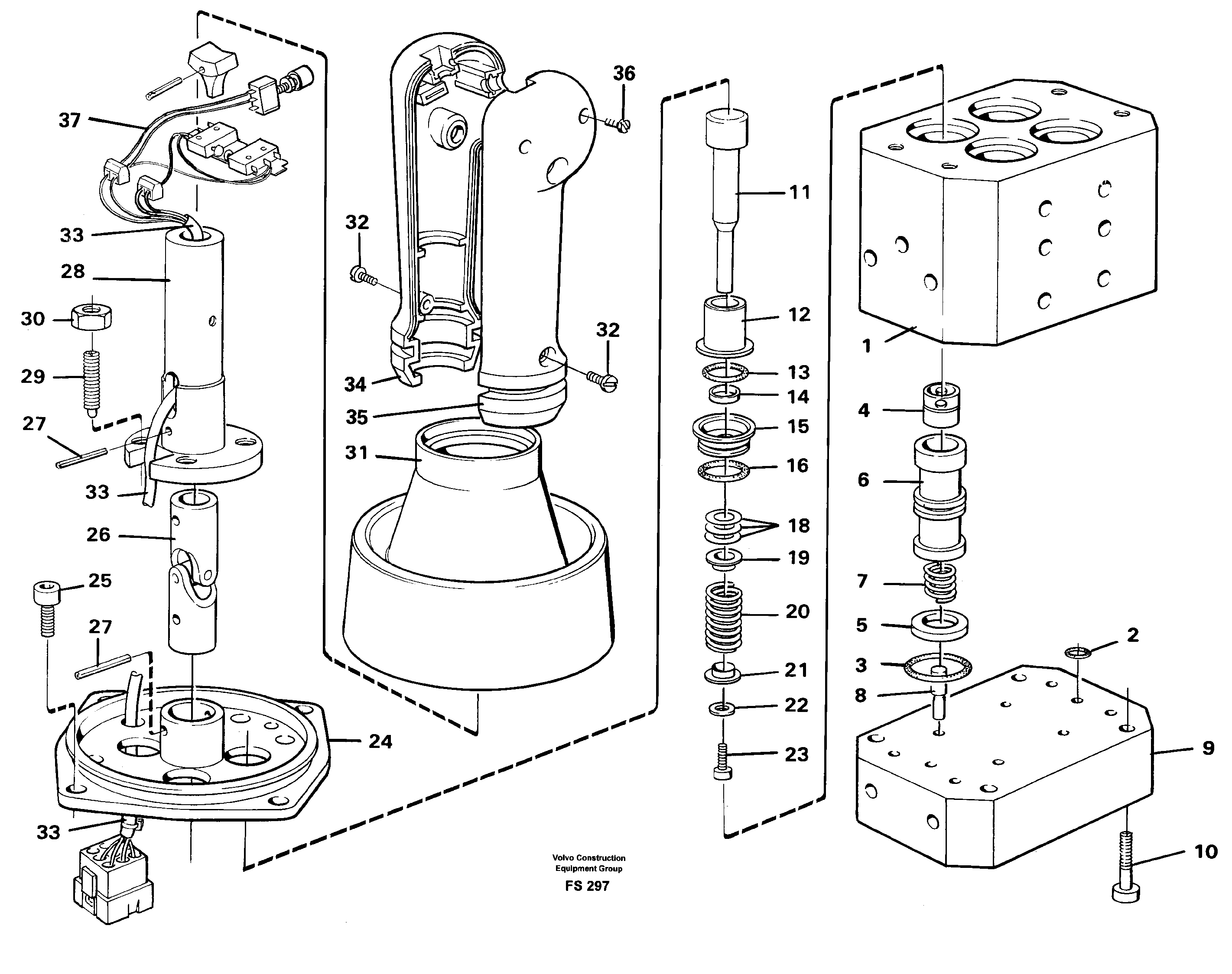 Схема запчастей Volvo EC420 - 48961 Control pressure valve EC420 ?KERMAN ?KERMAN EC420 SER NO - 1550