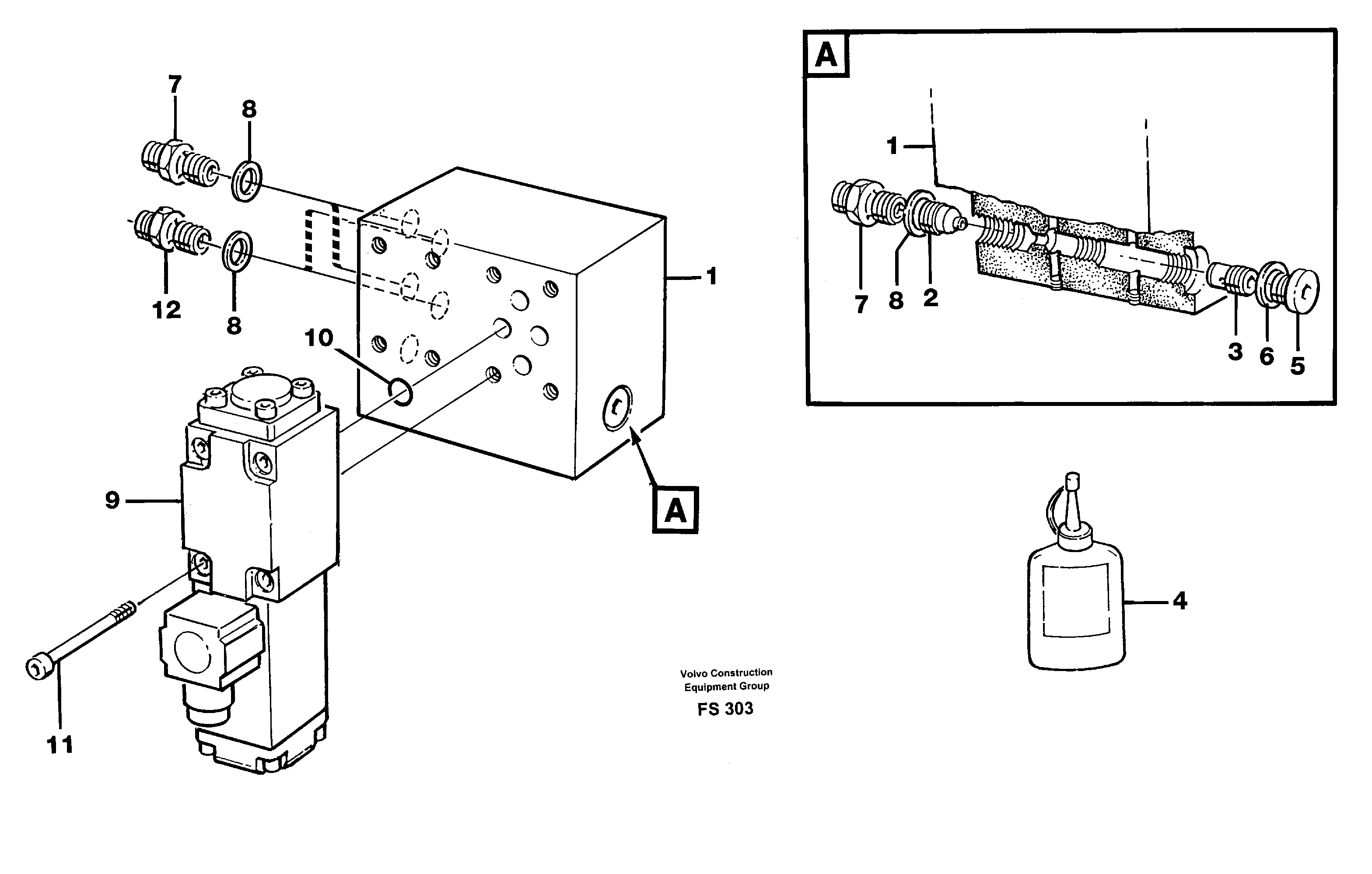 Схема запчастей Volvo EC420 - 48965 Control unit Hydraulic quickfit EC420 ?KERMAN ?KERMAN EC420 SER NO - 1550