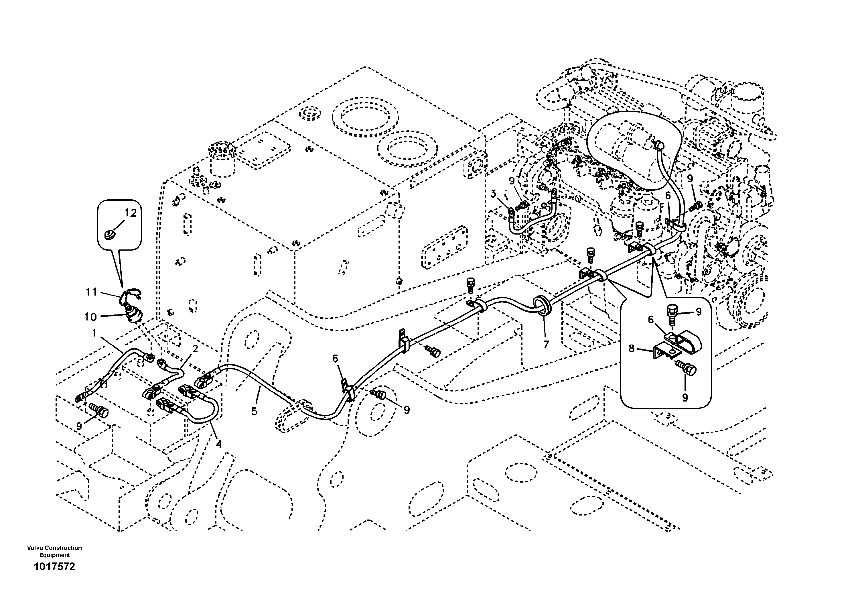 Схема запчастей Volvo EC180B - 5955 Cables, battery EC180B
