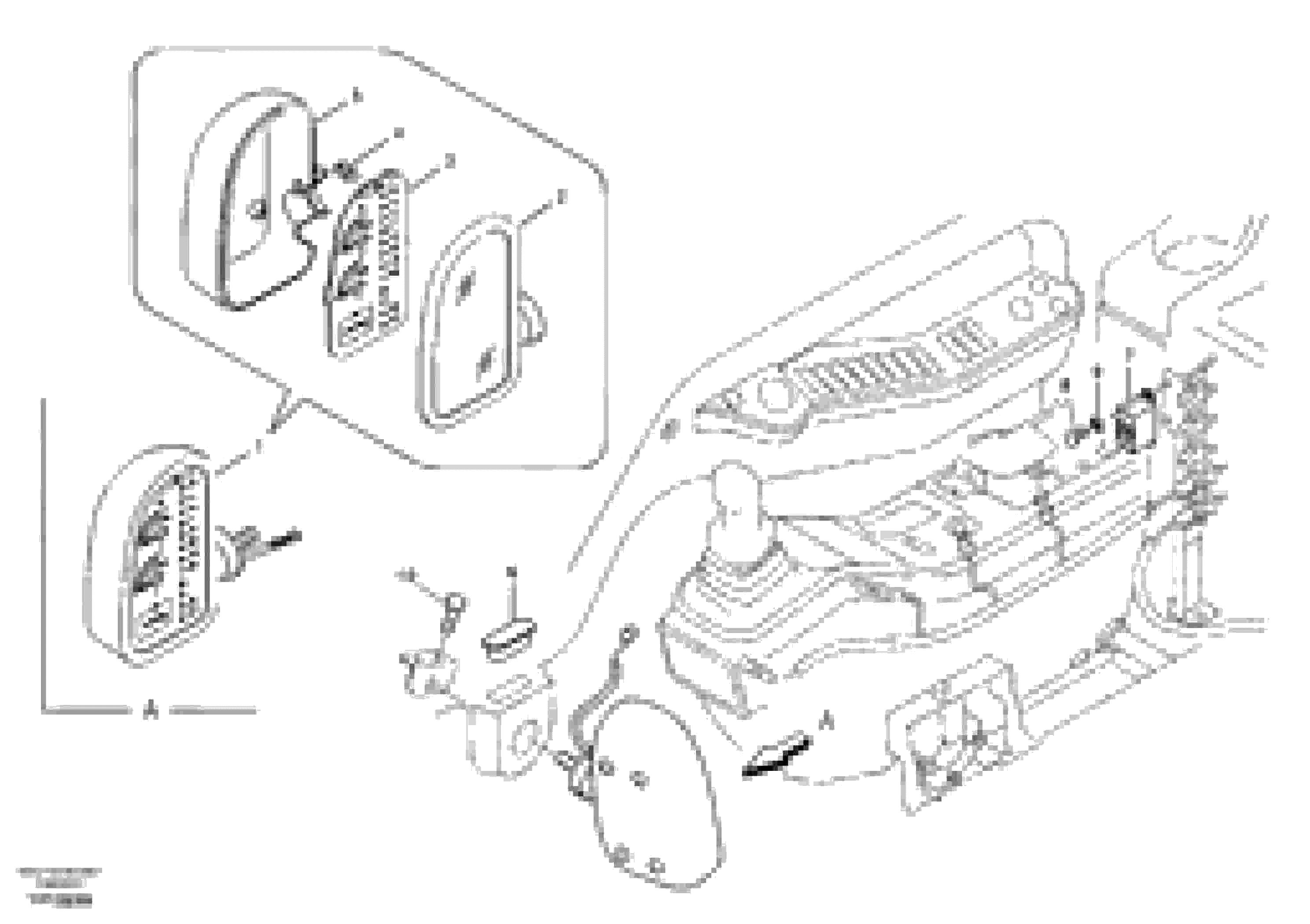 Схема запчастей Volvo EC180B - 49475 Instrument panel, warning unit and information unit EC180B