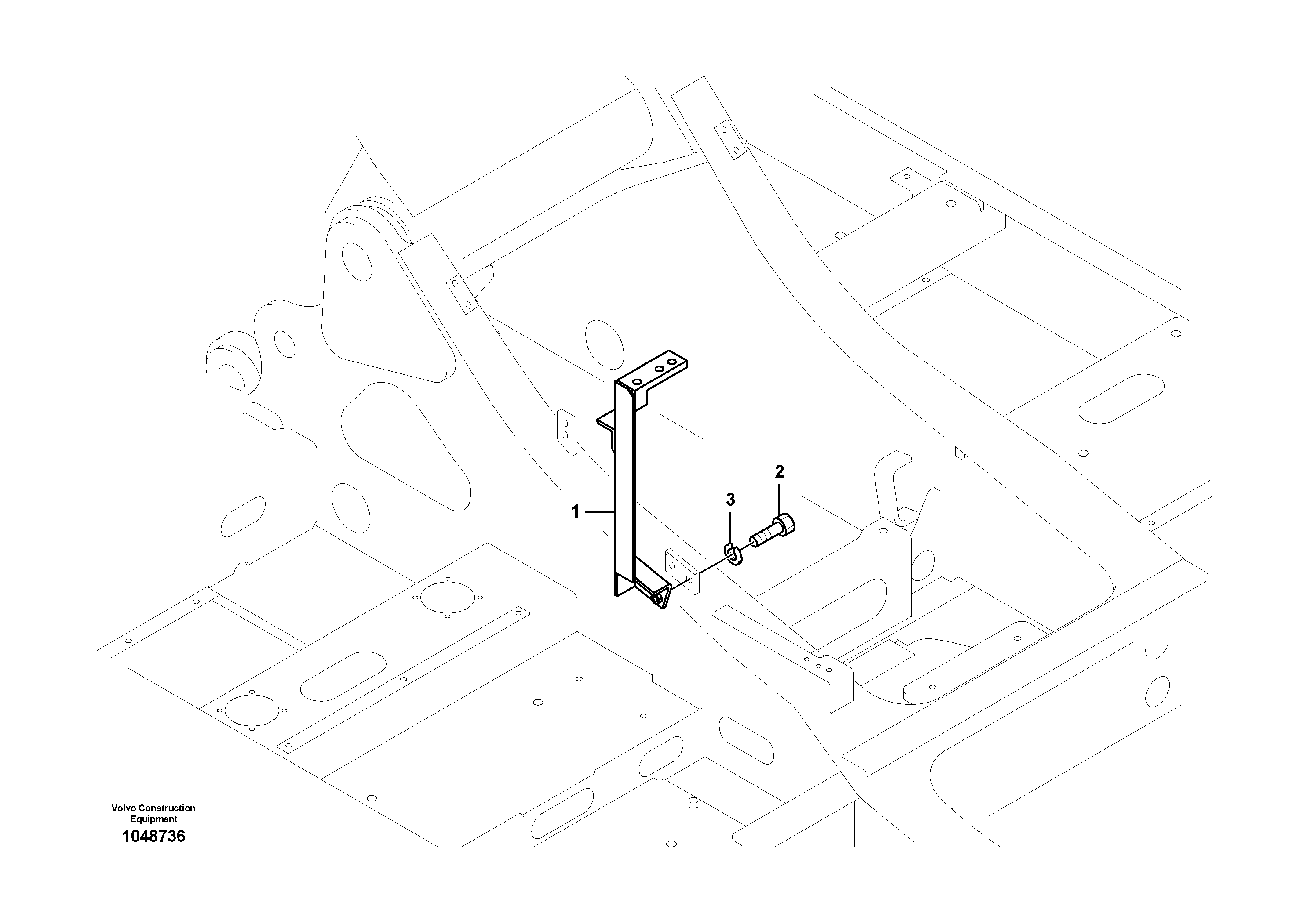 Схема запчастей Volvo EC180B - 53713 Hydraulic lines bracket-quickfit, rotator, hose repture EC180B