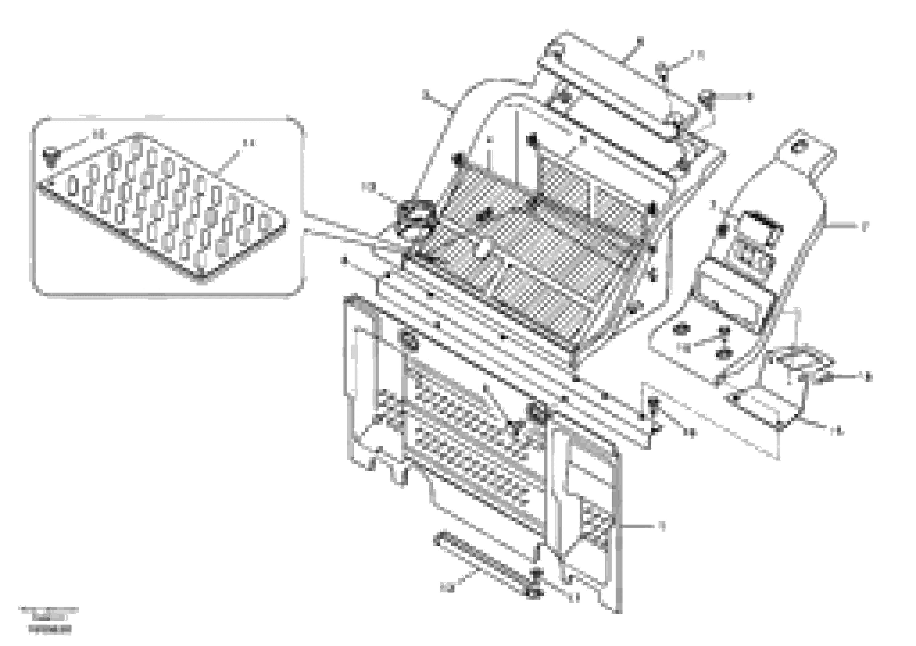 Схема запчастей Volvo EC180B - 52091 Instrument panel, radio panel EC180B PRIME S/N 12001-