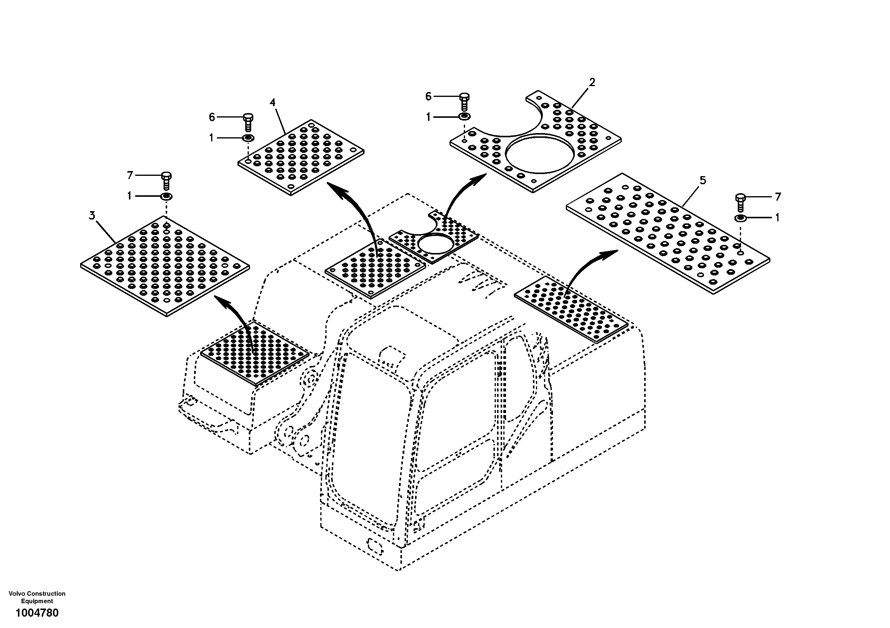 Схема запчастей Volvo EC180B - 58376 Anti slip EC180B PRIME S/N 12001-