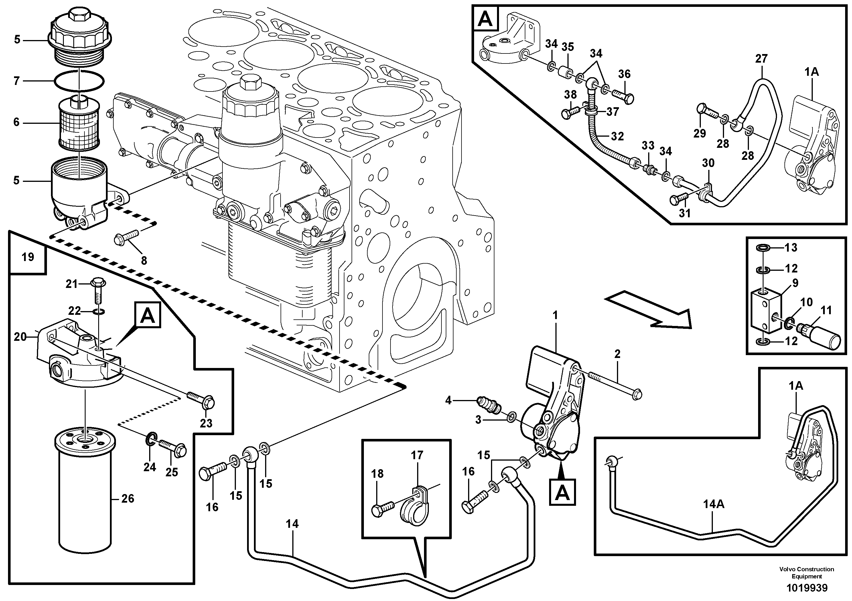 Схема запчастей Volvo EC180B - 13744 Fuel pump EC180B