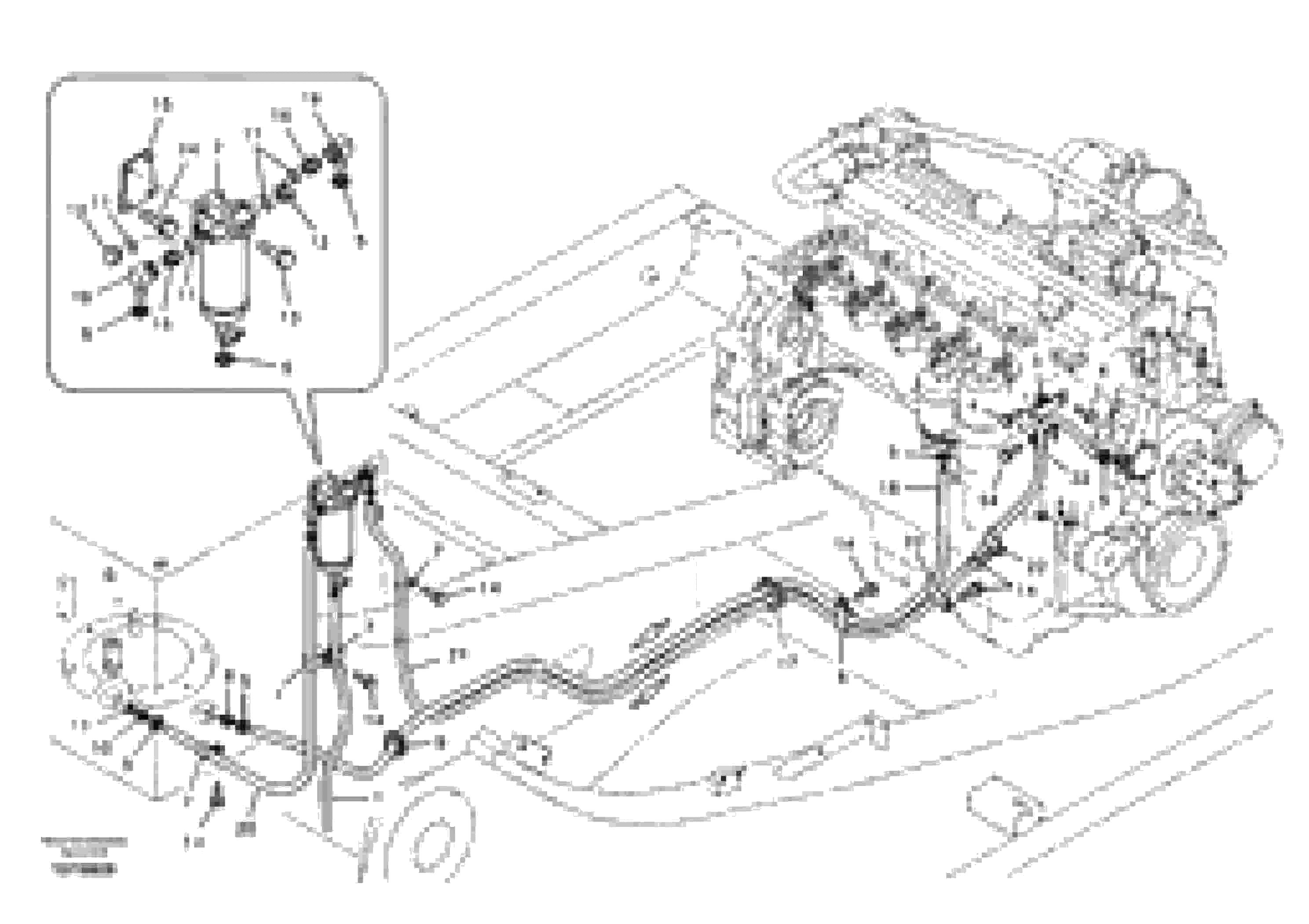 Схема запчастей Volvo EC180B - 68820 Fuel pipe - Fuel tank EC180B