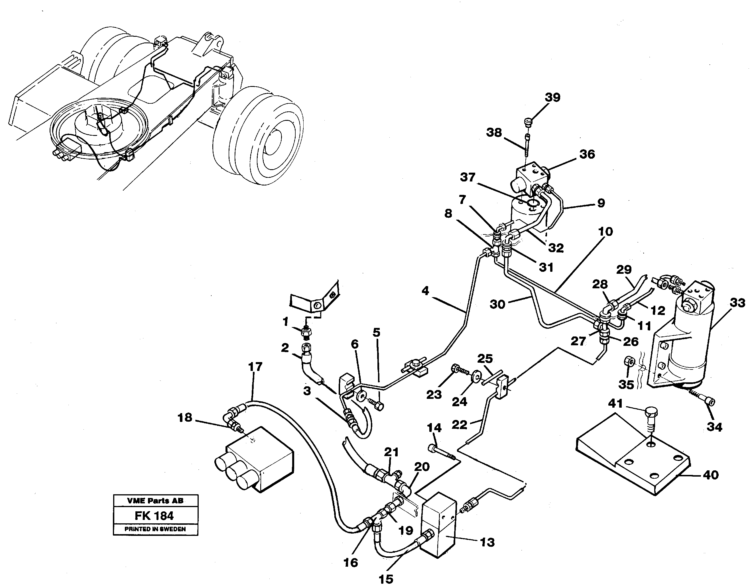 Схема запчастей Volvo EW200 - 45030 Oscillating system EW200 ?KERMAN ?KERMAN EW200