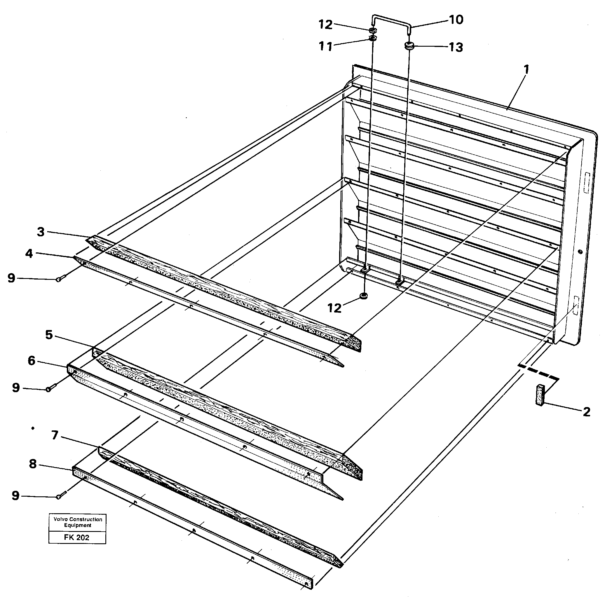 Схема запчастей Volvo EW200 - 18716 Door,cooler EW200 ?KERMAN ?KERMAN EW200
