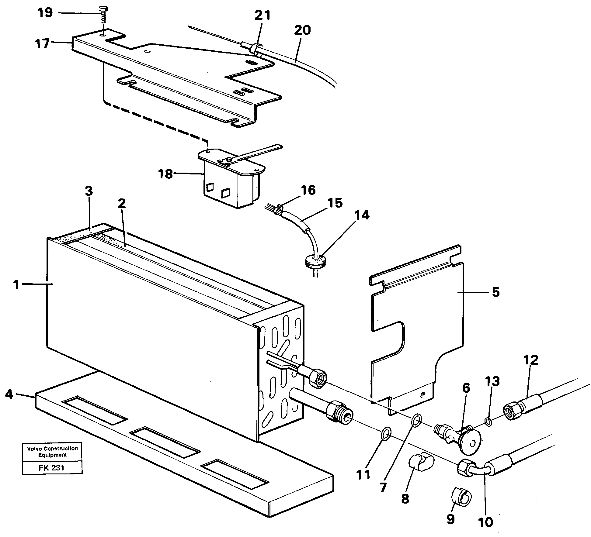 Схема запчастей Volvo EW200 - 7444 Evaporator with fitting parts Cooling agent R12,r134a EW200 ?KERMAN ?KERMAN EW200
