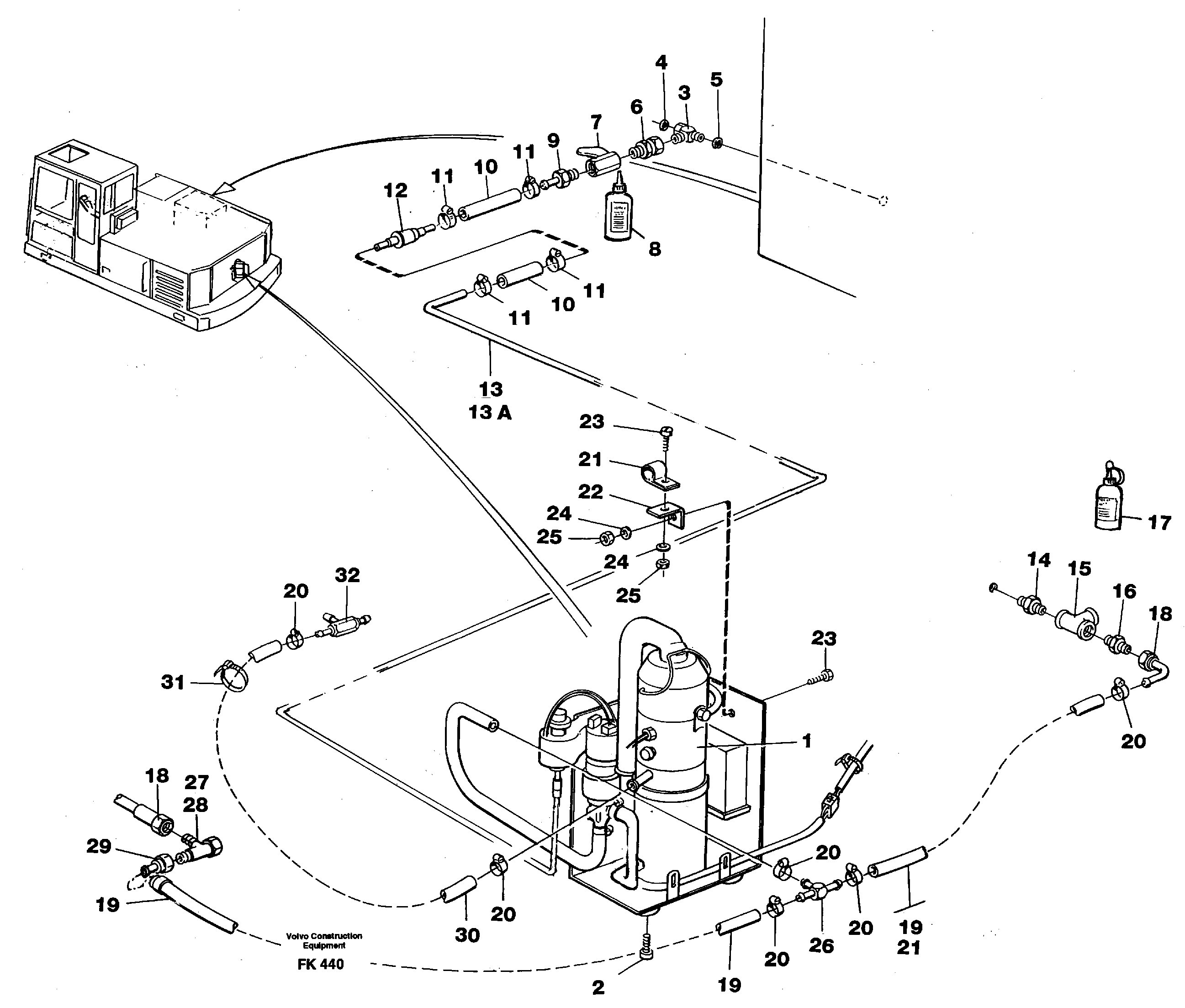Схема запчастей Volvo EW200 - 77669 Heater, diesel EW200 ?KERMAN ?KERMAN EW200