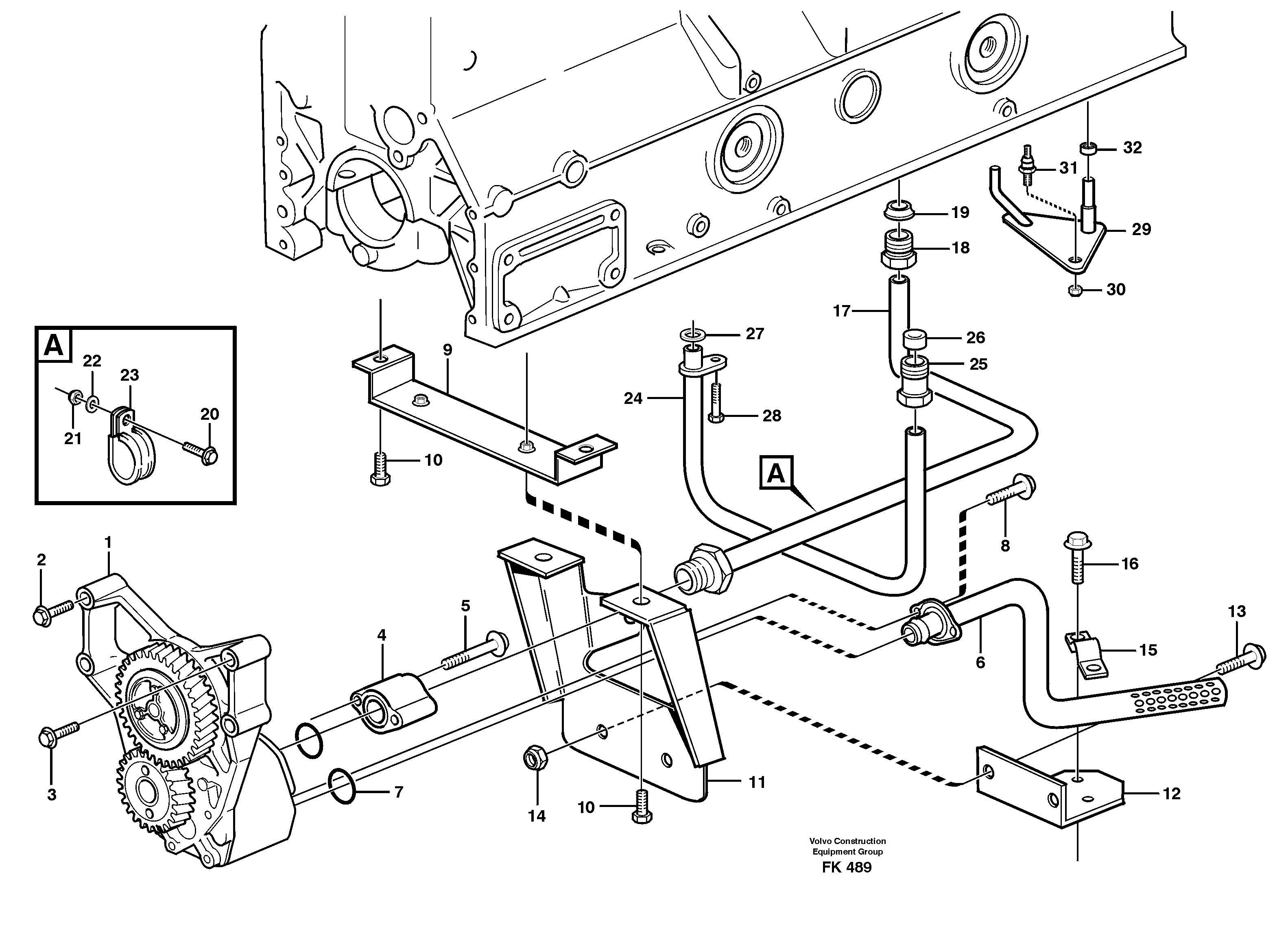 Схема запчастей Volvo EW200 - 104781 Система масляной смазки EW200 ?KERMAN ?KERMAN EW200