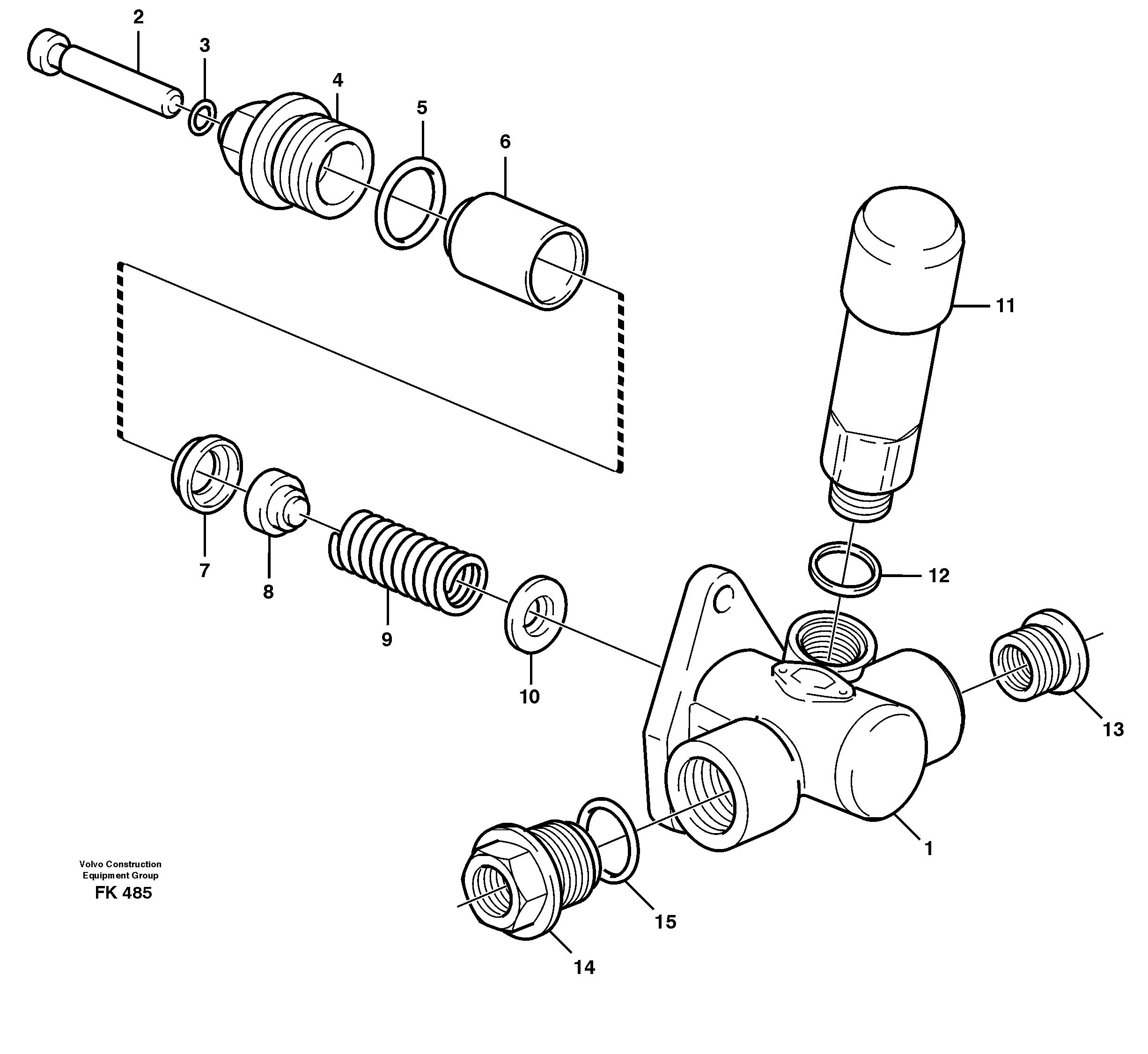 Схема запчастей Volvo EW200 - 92223 Feed pump EW200 ?KERMAN ?KERMAN EW200