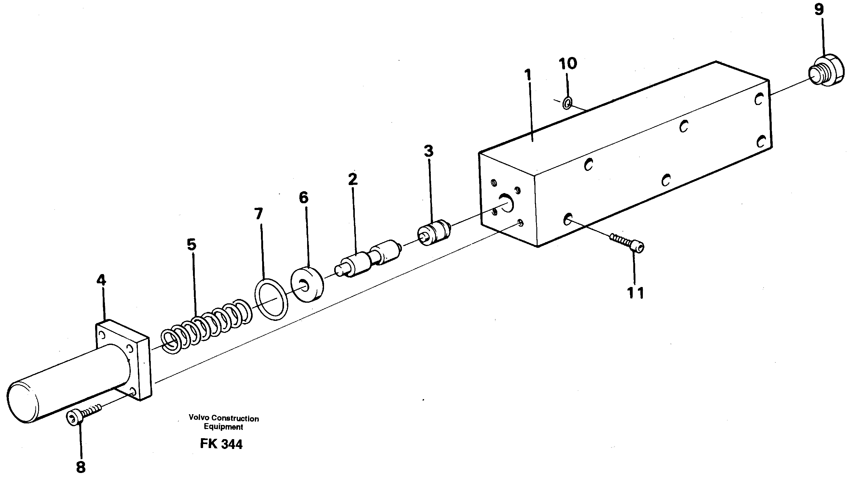 Схема запчастей Volvo EW200 - 6993 Fuel miser valve EW200 ?KERMAN ?KERMAN EW200