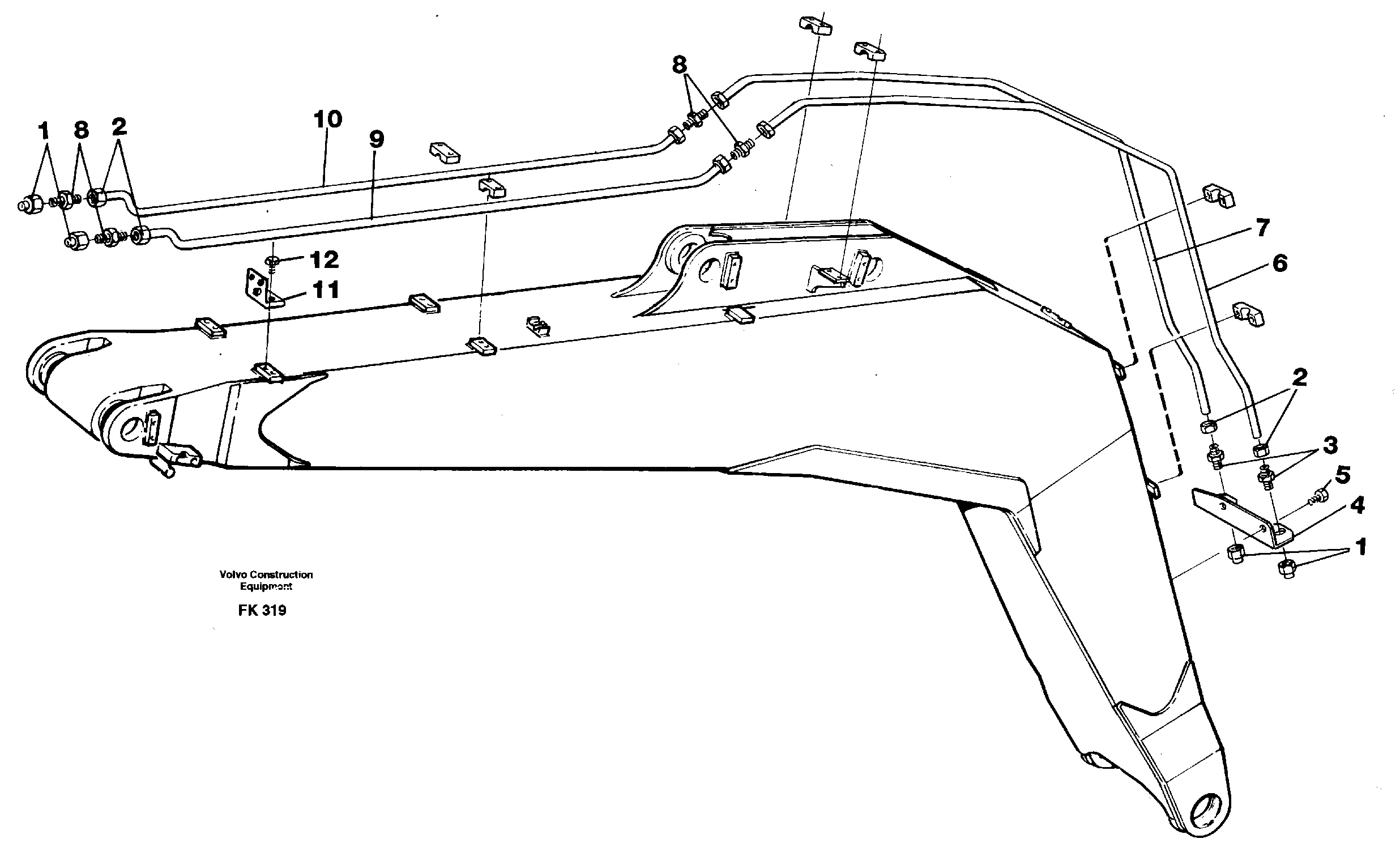 Схема запчастей Volvo EW200 - 51653 Slope bucket and grab equipment on boom, 4,65 mresp. 5.20 m EW200 ?KERMAN ?KERMAN EW200
