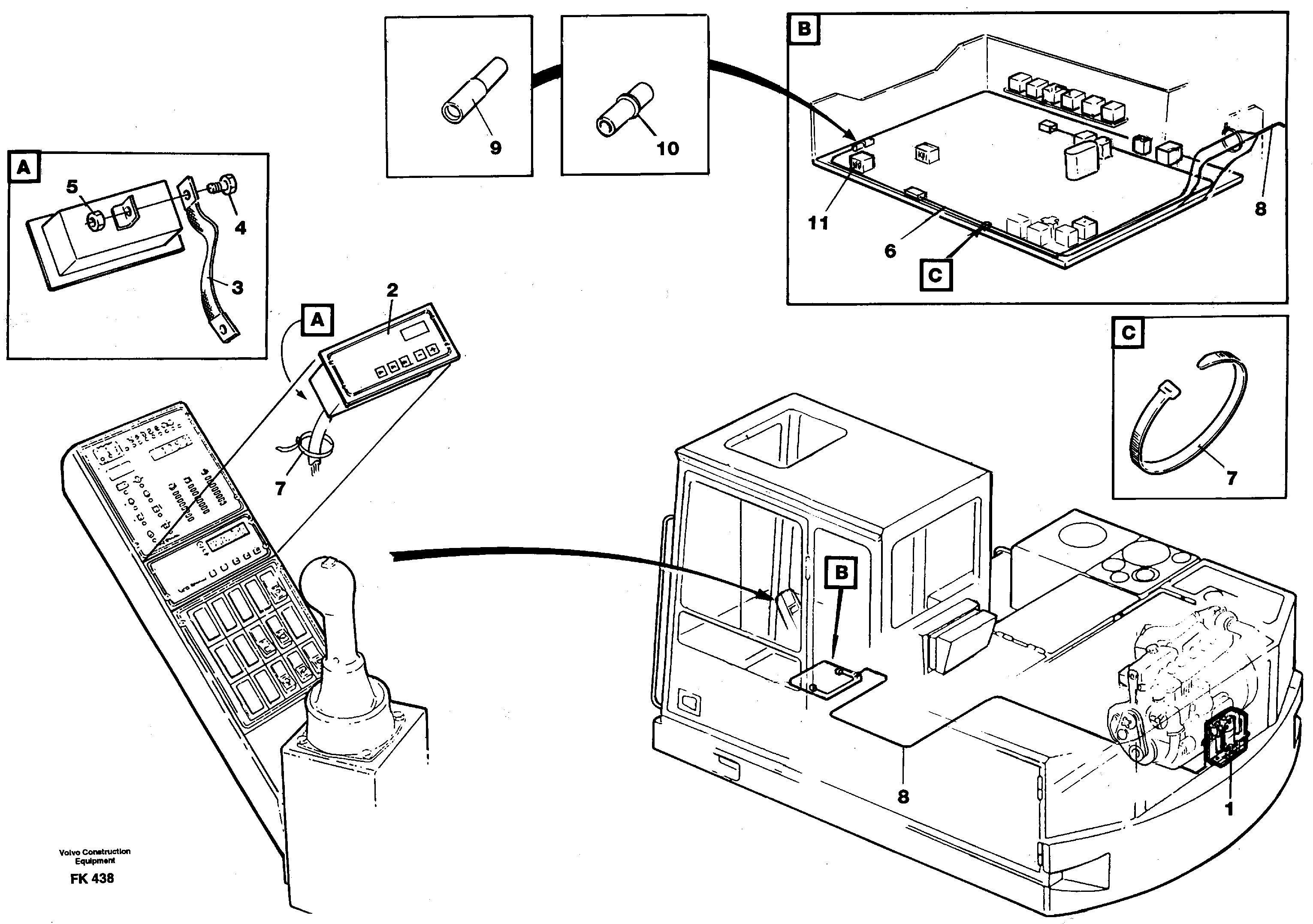 Схема запчастей Volvo EW200 - 42859 Electric installation, diesel heater EW200 ?KERMAN ?KERMAN EW200