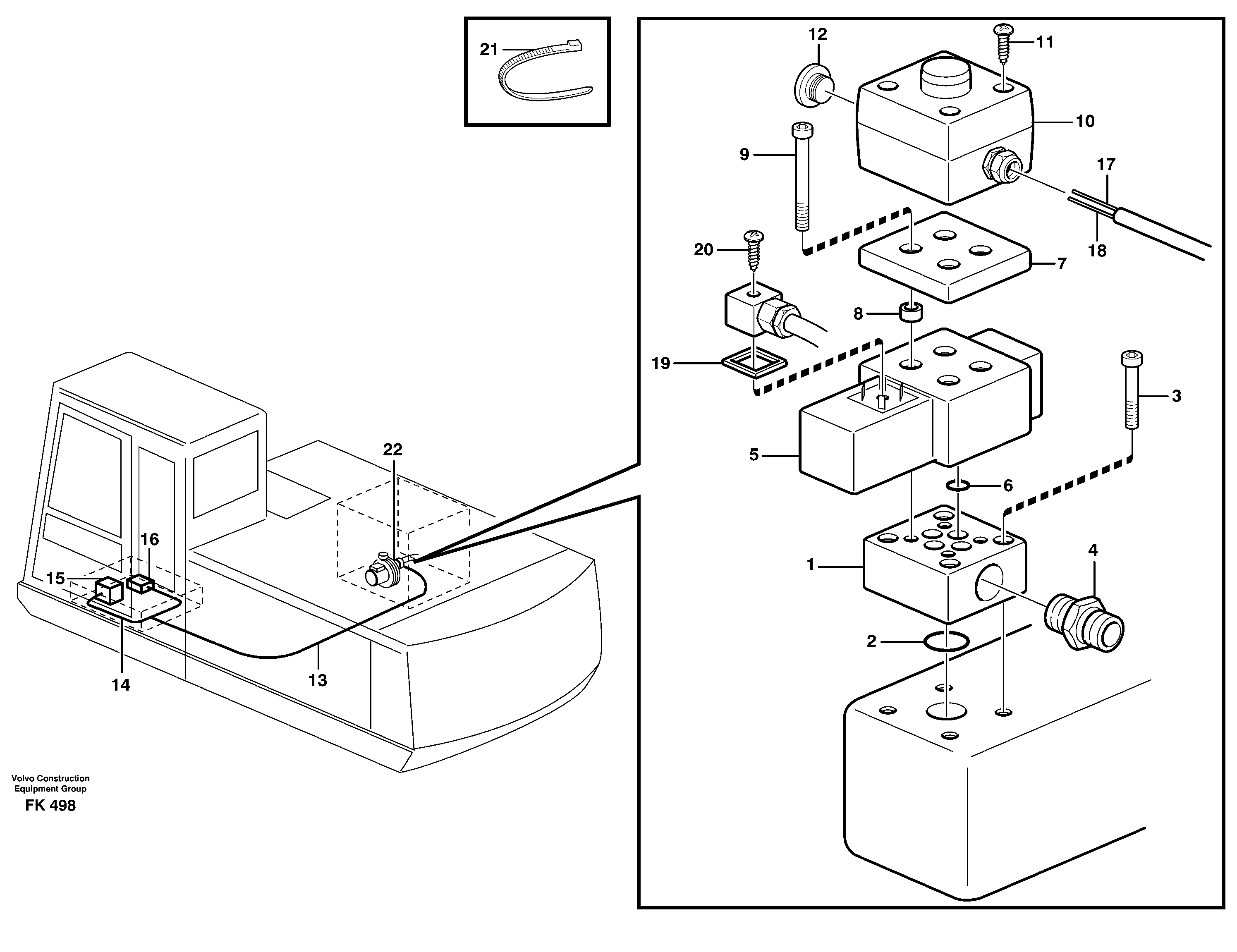 Схема запчастей Volvo EW200 - 42624 Overfilling guard EW200 ?KERMAN ?KERMAN EW200
