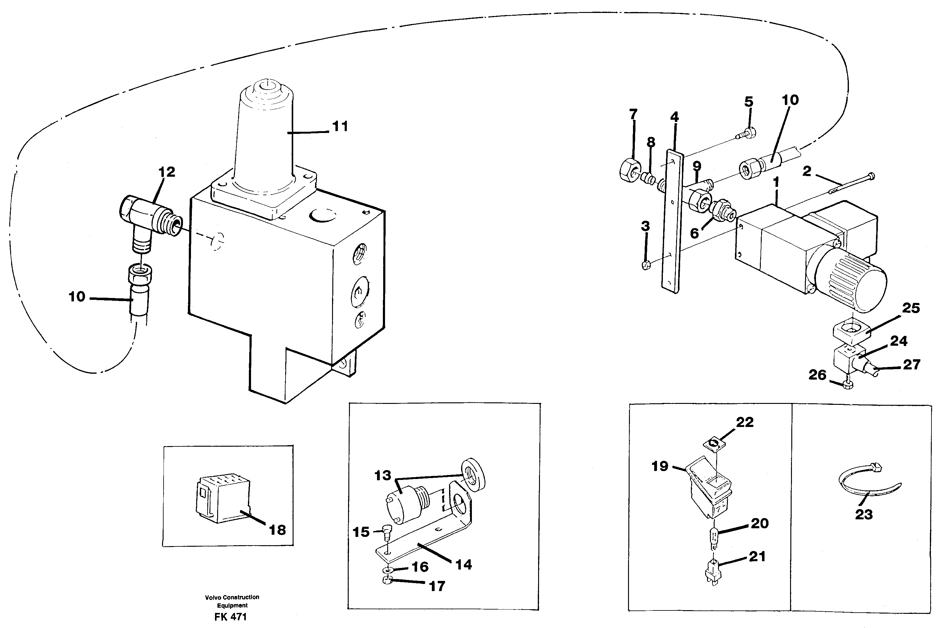 Схема запчастей Volvo EW200 - 62147 Overload protection EW200 ?KERMAN ?KERMAN EW200